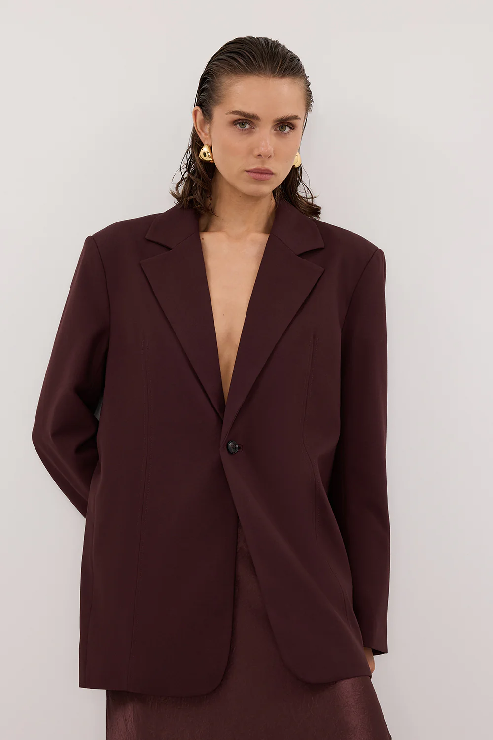 PRUE WALNUT OVERSIZED BLAZER - Image 2