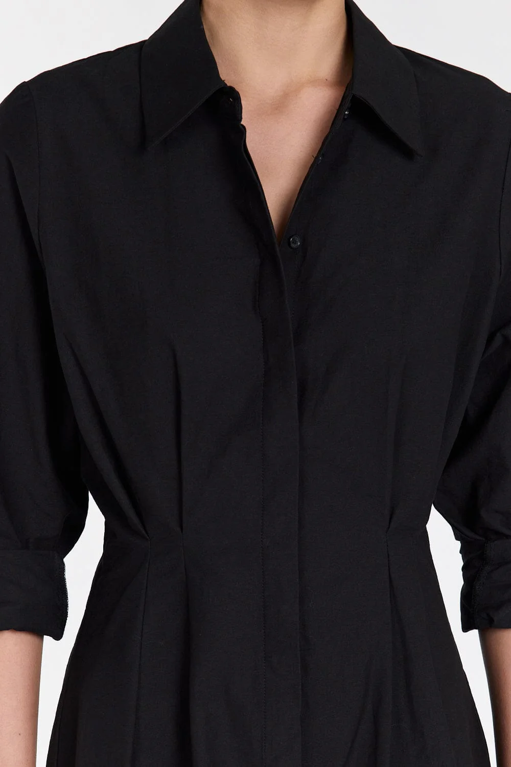 RACHEL BLACK SHIRT MINI DRESS - Image 5