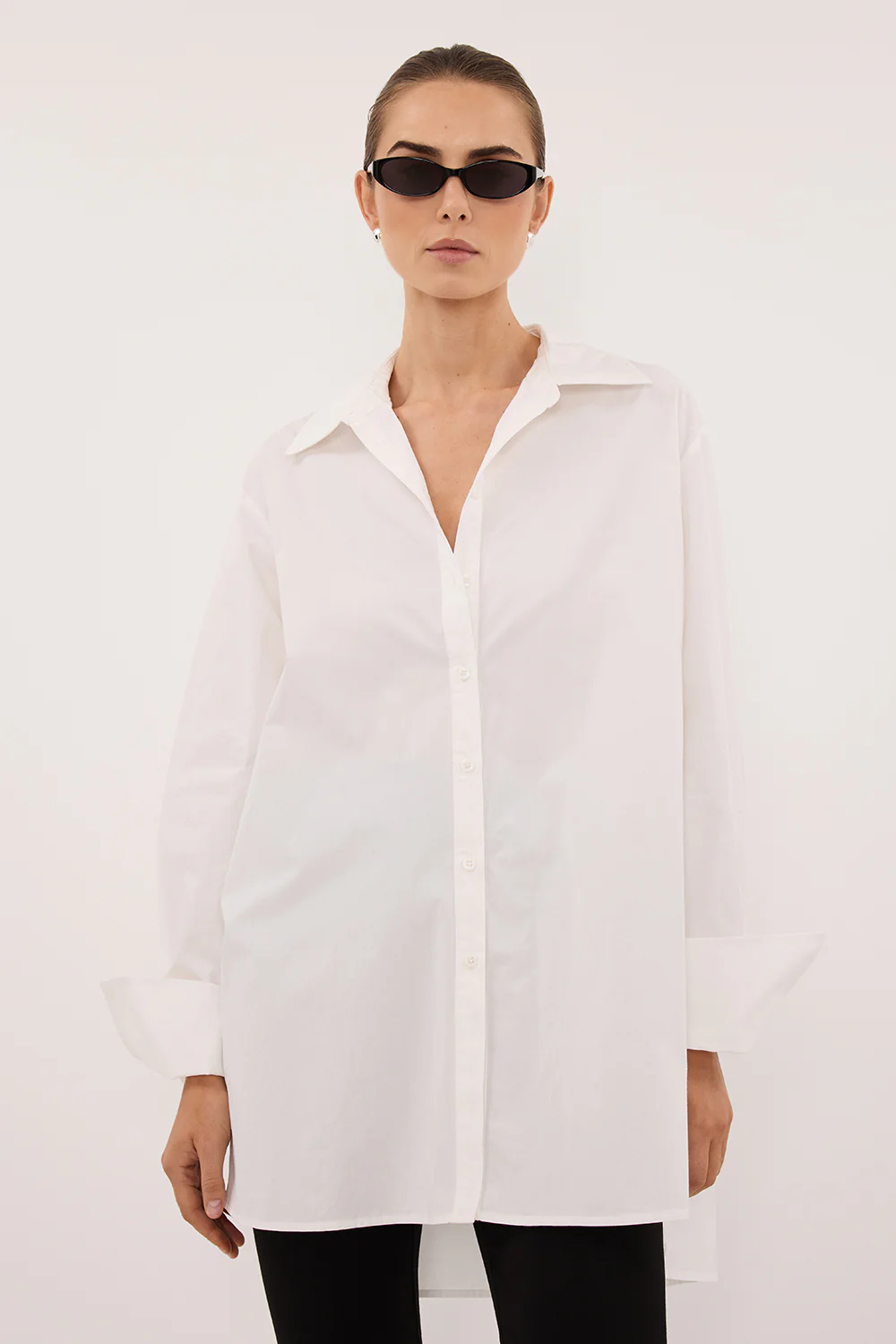 RAE WHITE LIGHT WEIGHT COTTON SHIRT - Image 2