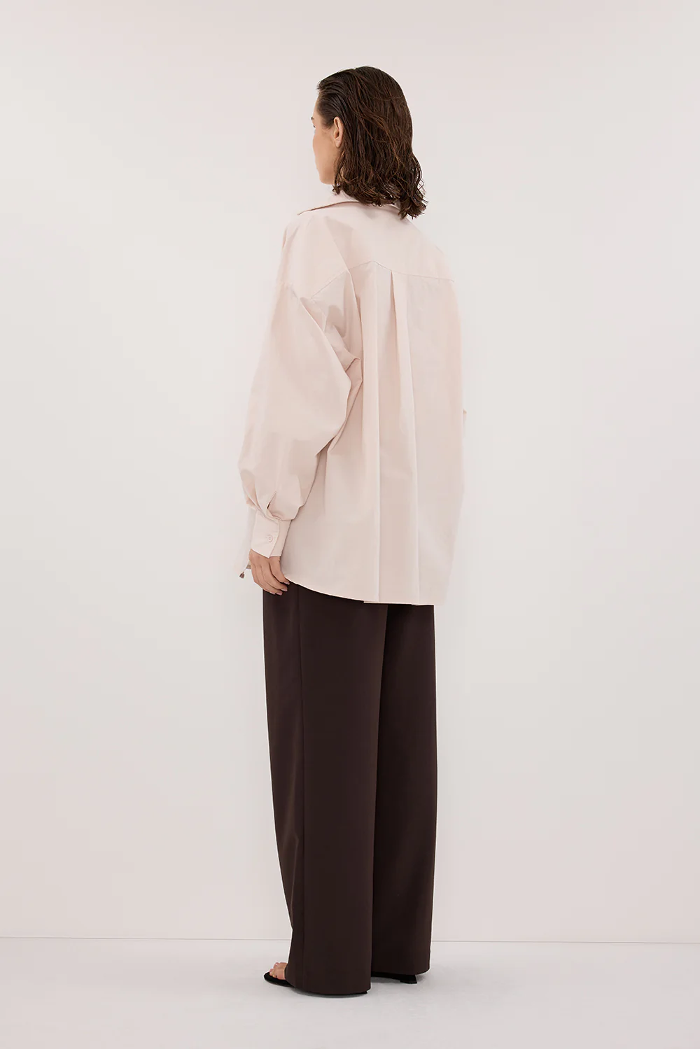 RAQUEL POWDER LONG SLEEVE COTTON POPLIN SHIRT - Image 4