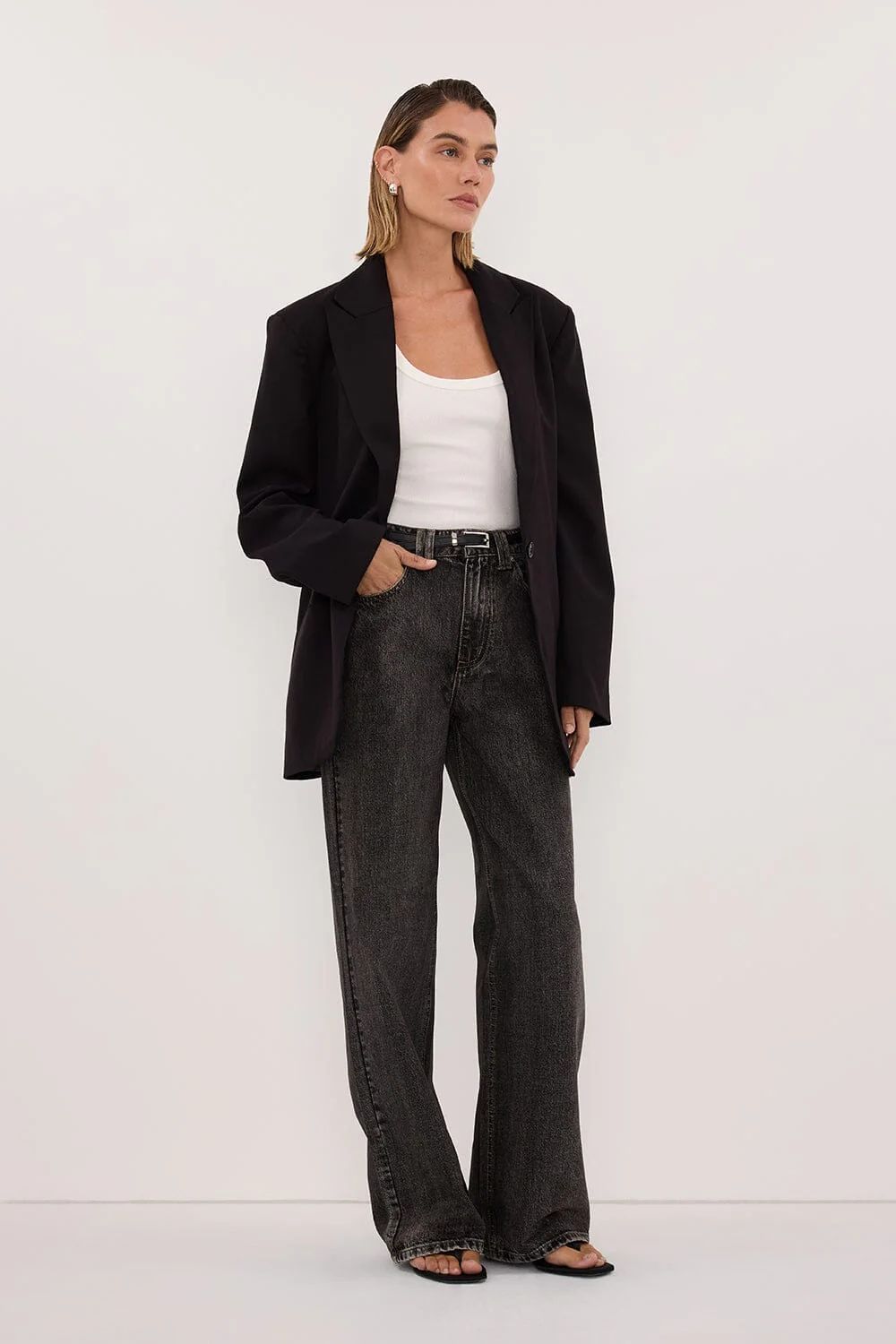 REAGAN 2.0 WASHED BLACK SLOUCHY JEAN - Image 3