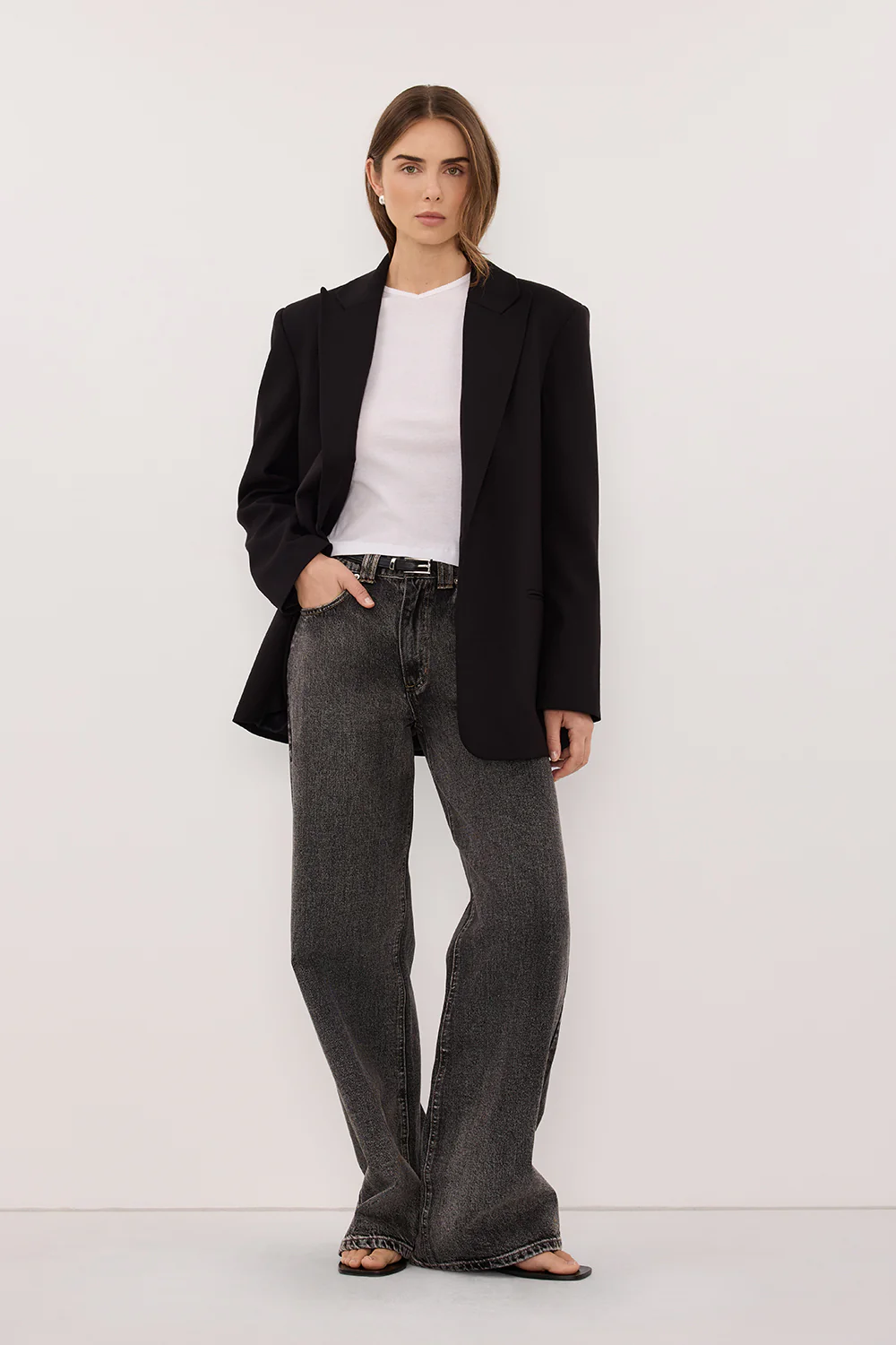 REAGAN 2.0 WASHED BLACK TALL SLOUCHY JEAN