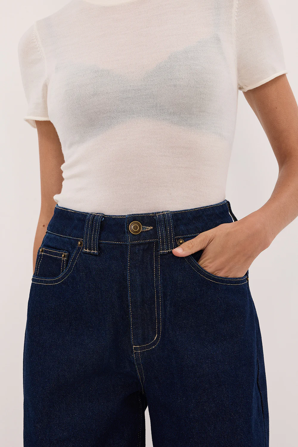 REAGAN 2.0 INDIGO TALL SLOUCHY JEAN - Image 5