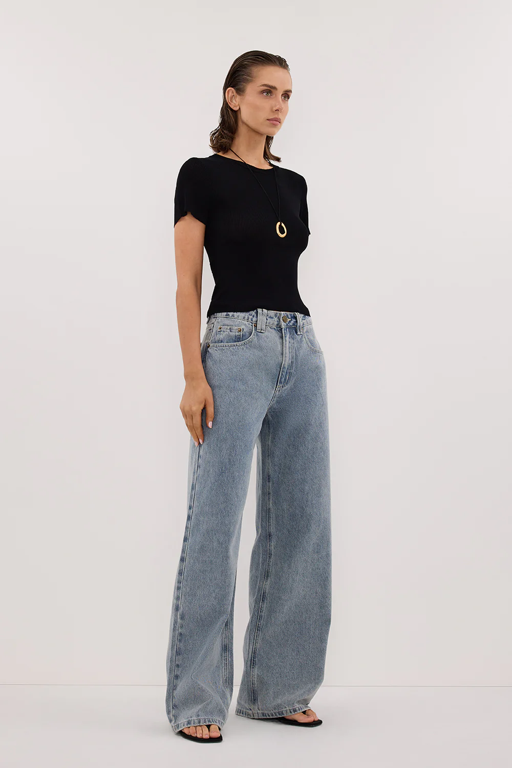 REAGAN 2.0 LIGHT BLUE TALL SLOUCHY JEAN - Image 3