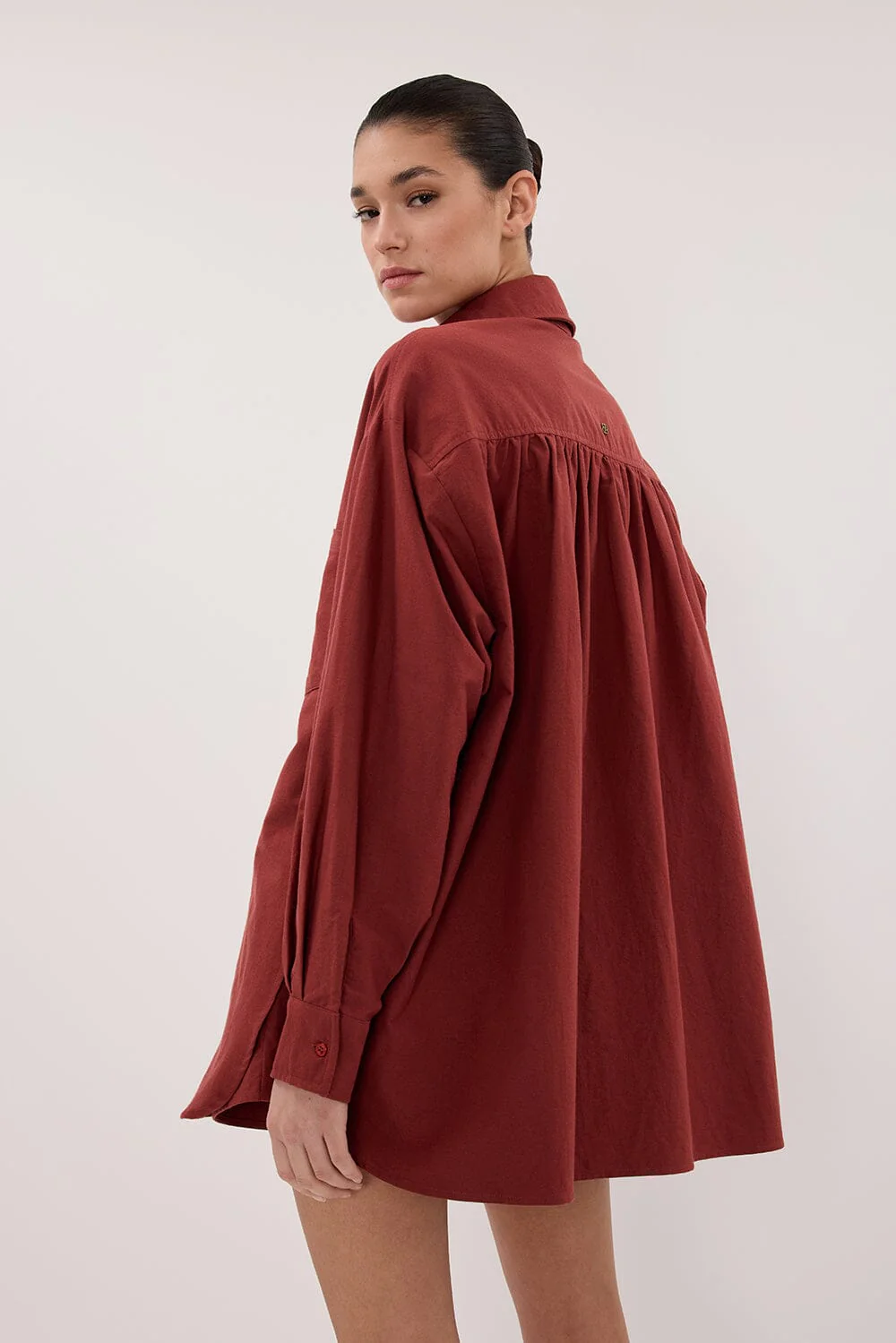 RHEA 2.0 SAHARA OVERSIZED COTTON SHIRT - Image 4