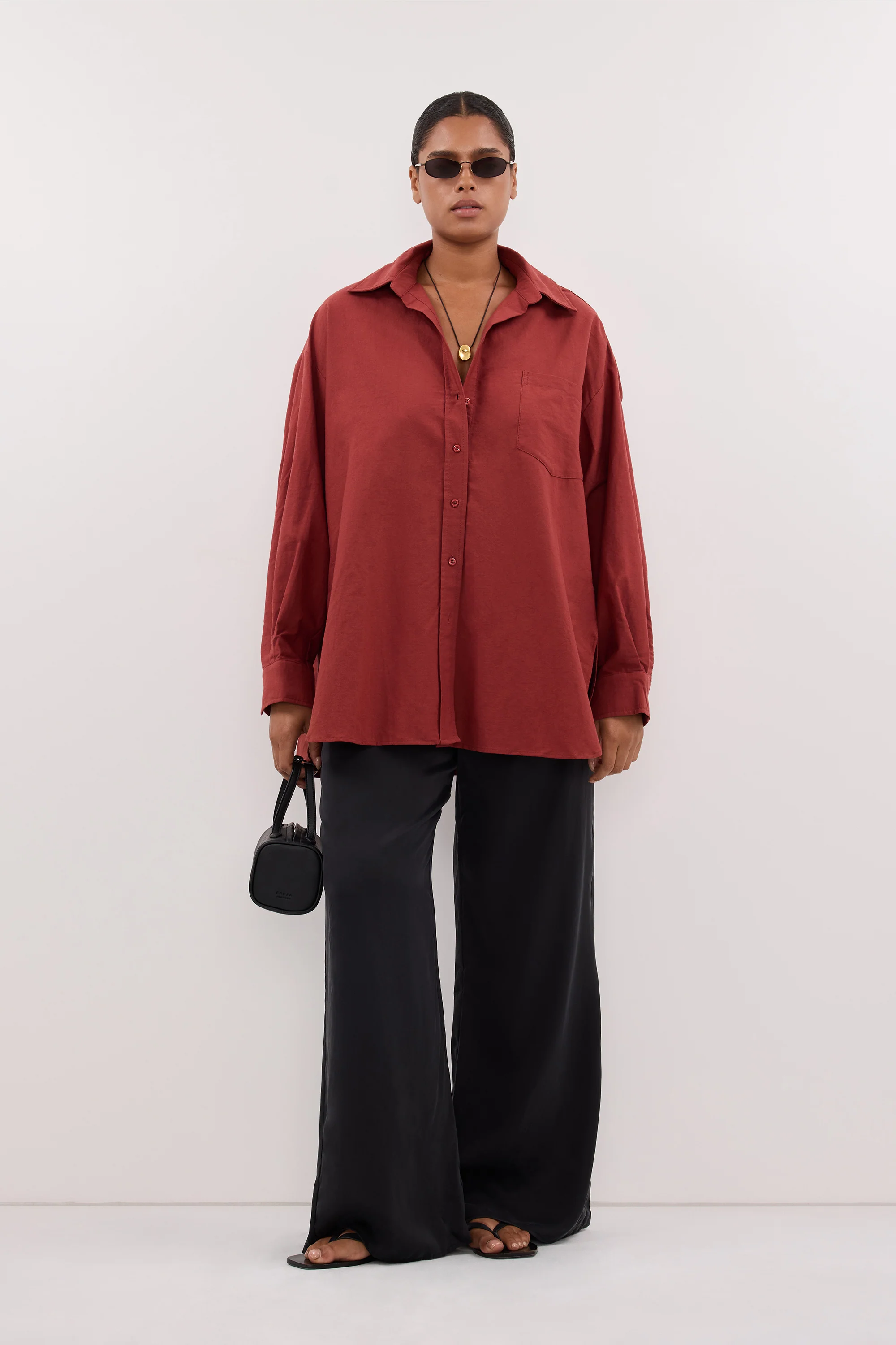 RHEA 2.0 SAHARA OVERSIZED COTTON SHIRT - Image 5