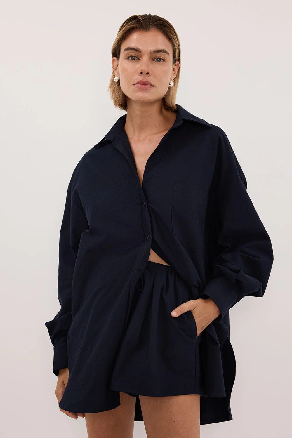 RHEA INK DRAWSTRING COTTON SHORT - Image 2