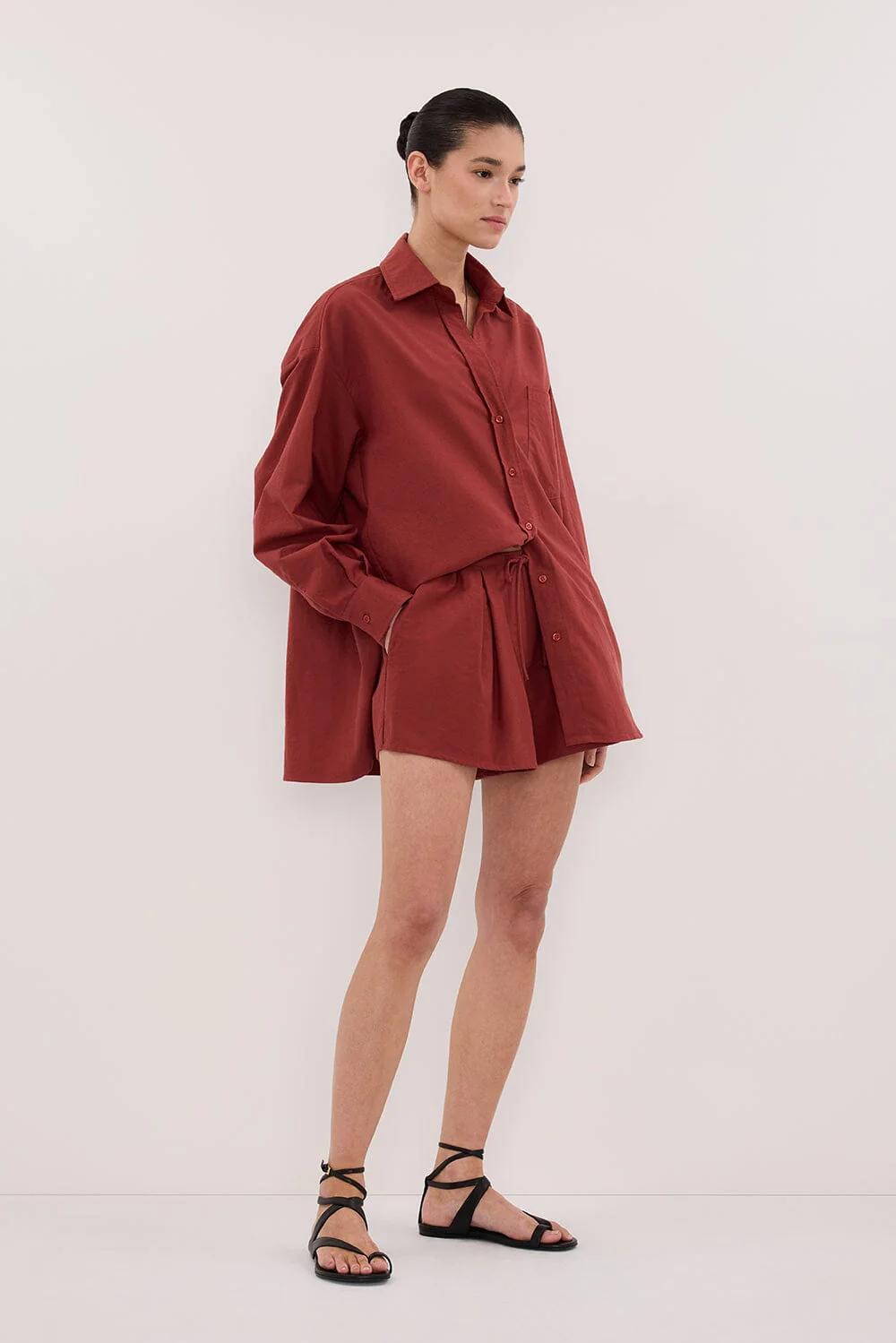RHEA SAHARA COTTON DRAWSTRING SHORT - Image 3