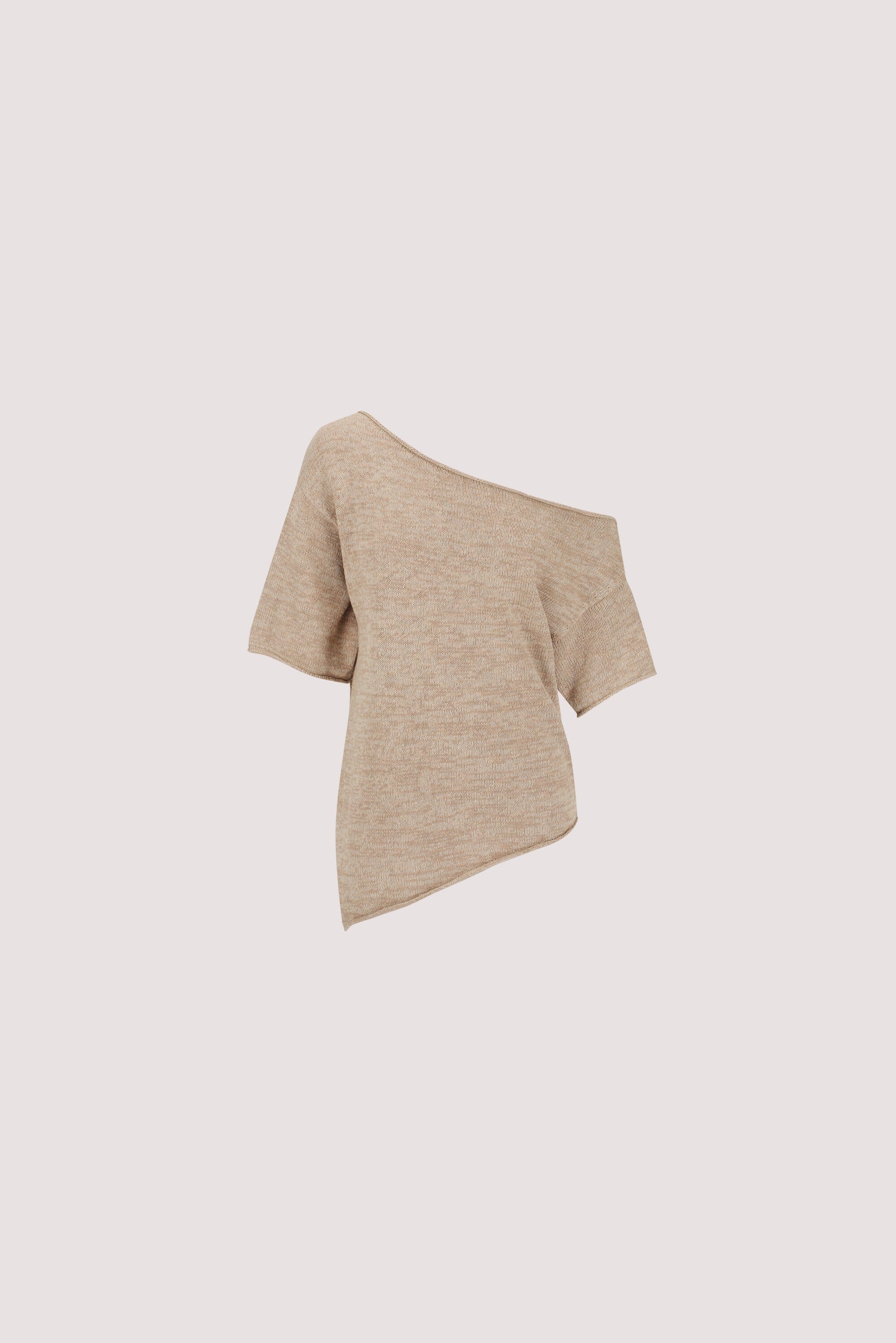 RICK NATURAL ASYM KNIT TOP - Image 6