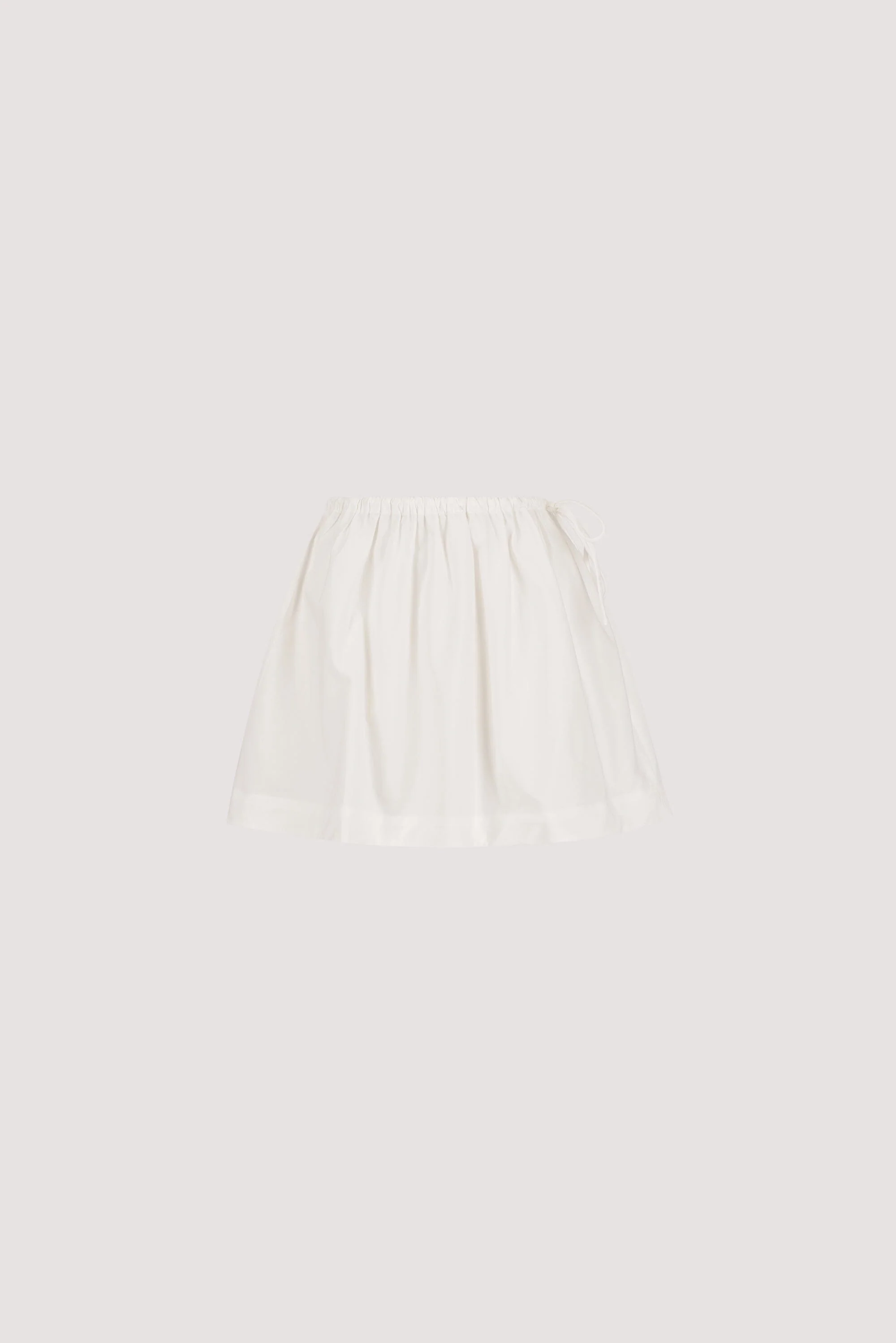 ROMI WHITE COTTON MINI SKIRT - Image 9