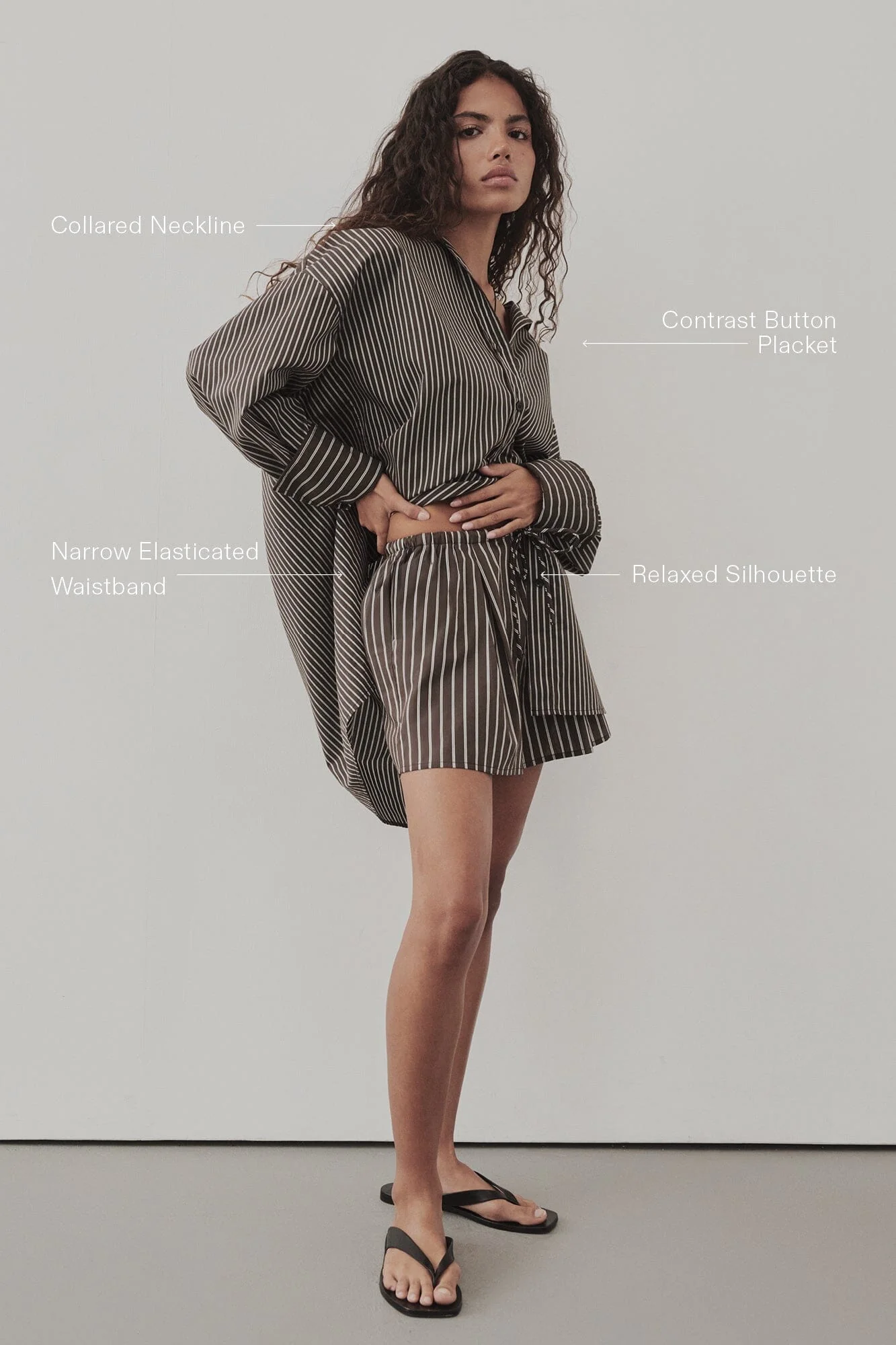 SABLE OVERSIZED BITTER CHOC SILK BLEND SHIRT - Image 8