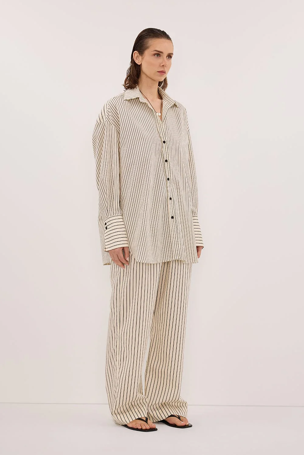 SABLE CREAM SILK BLEND PANT - Image 3