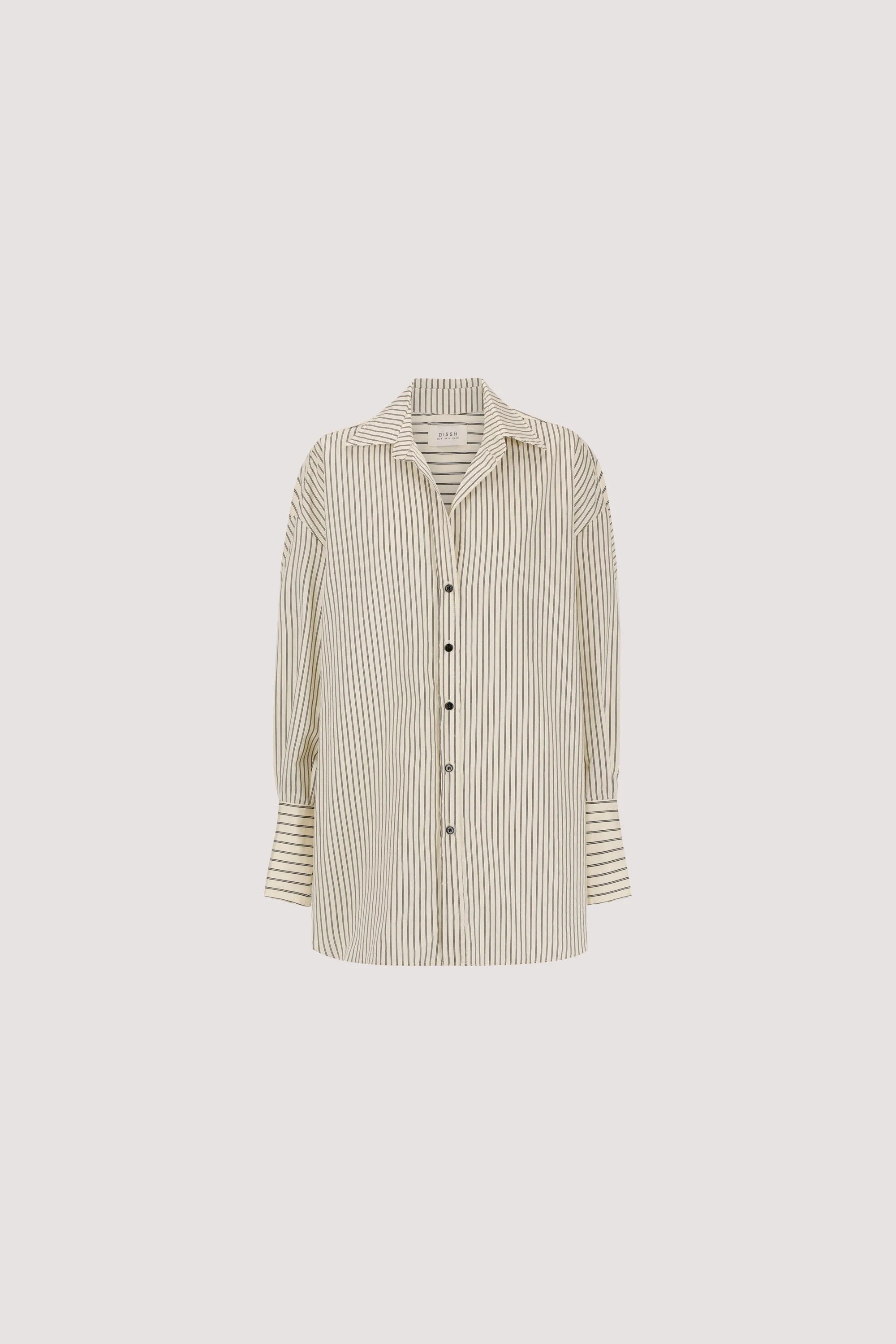 SABLE CREAM OVERSIZED SILK BLEND SHIRT - Image 8