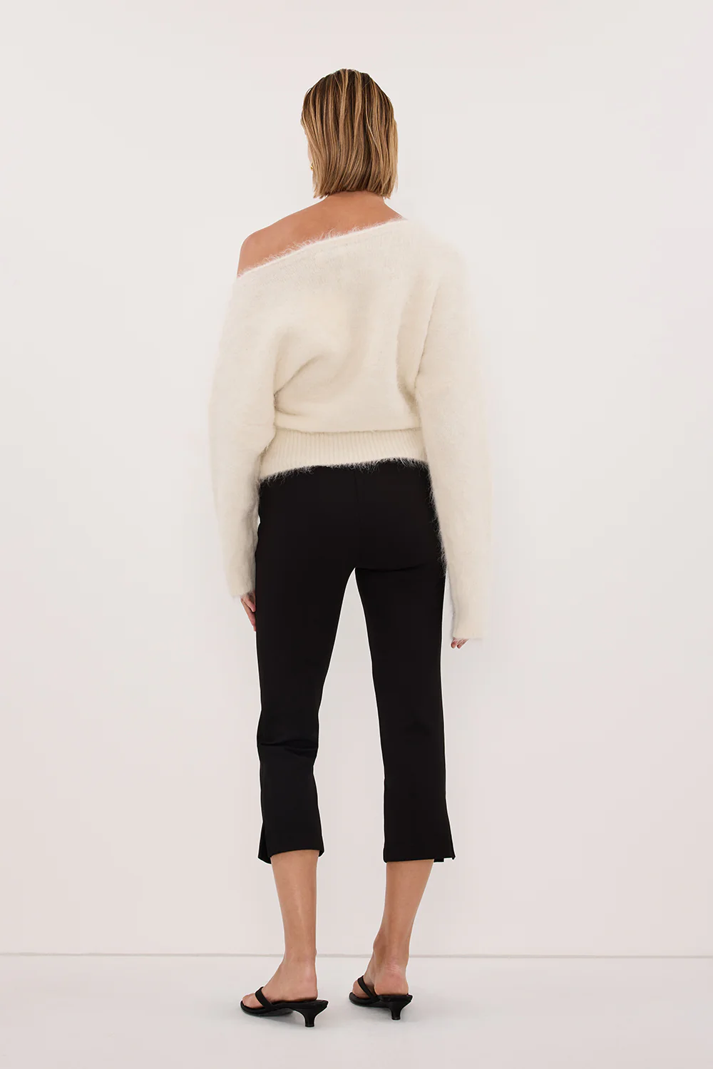 SALMA IVORY ASYM KNIT JUMPER - Image 4