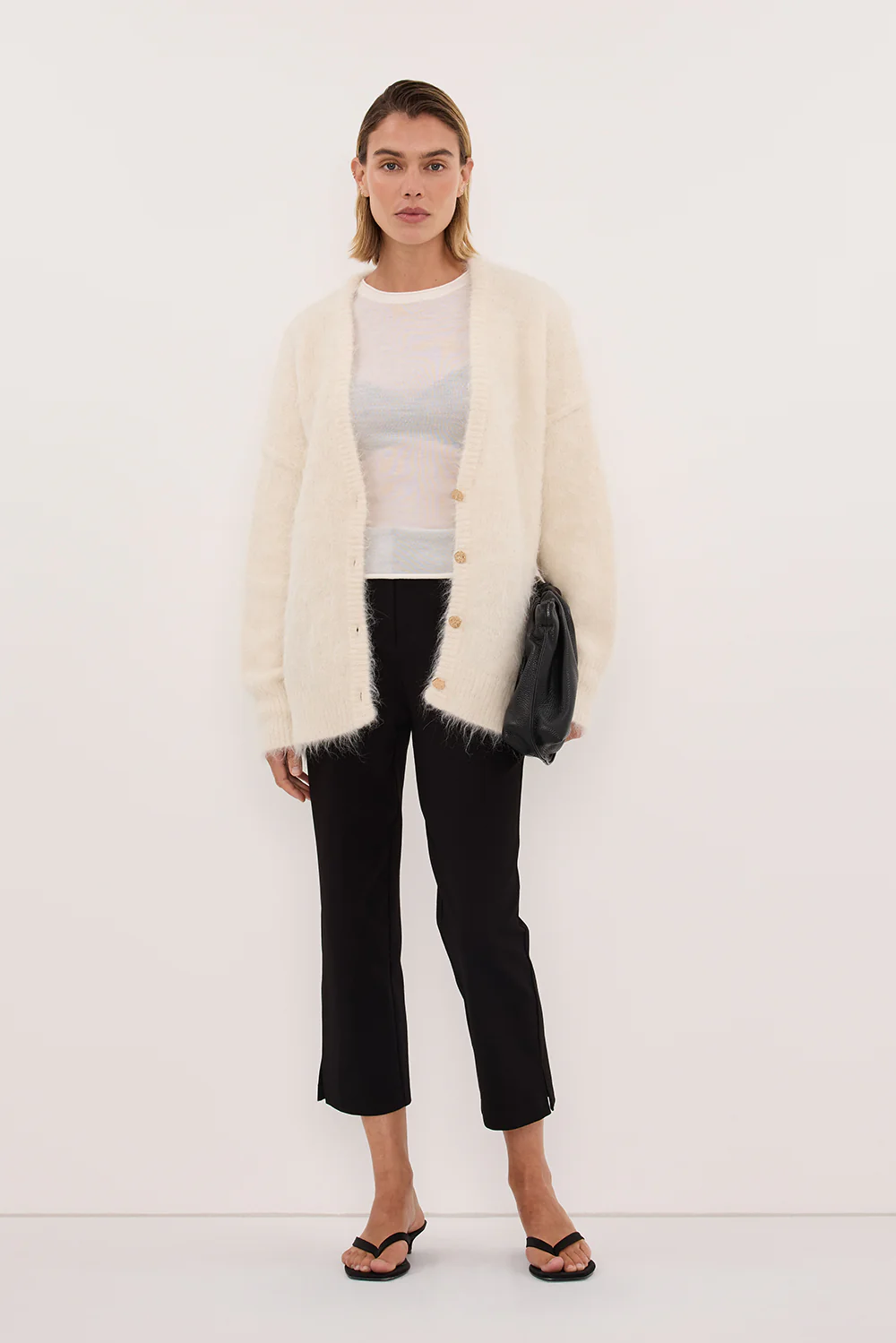 SALMA IVORY LONGLINE CARDIGAN - Image 5