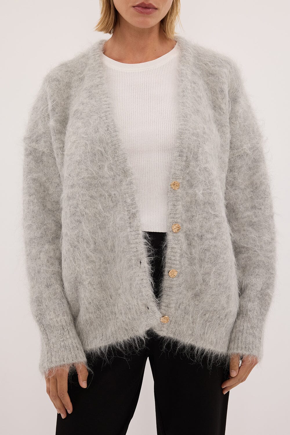 SALMA SILVER LONGLINE CARDIGAN - Image 5