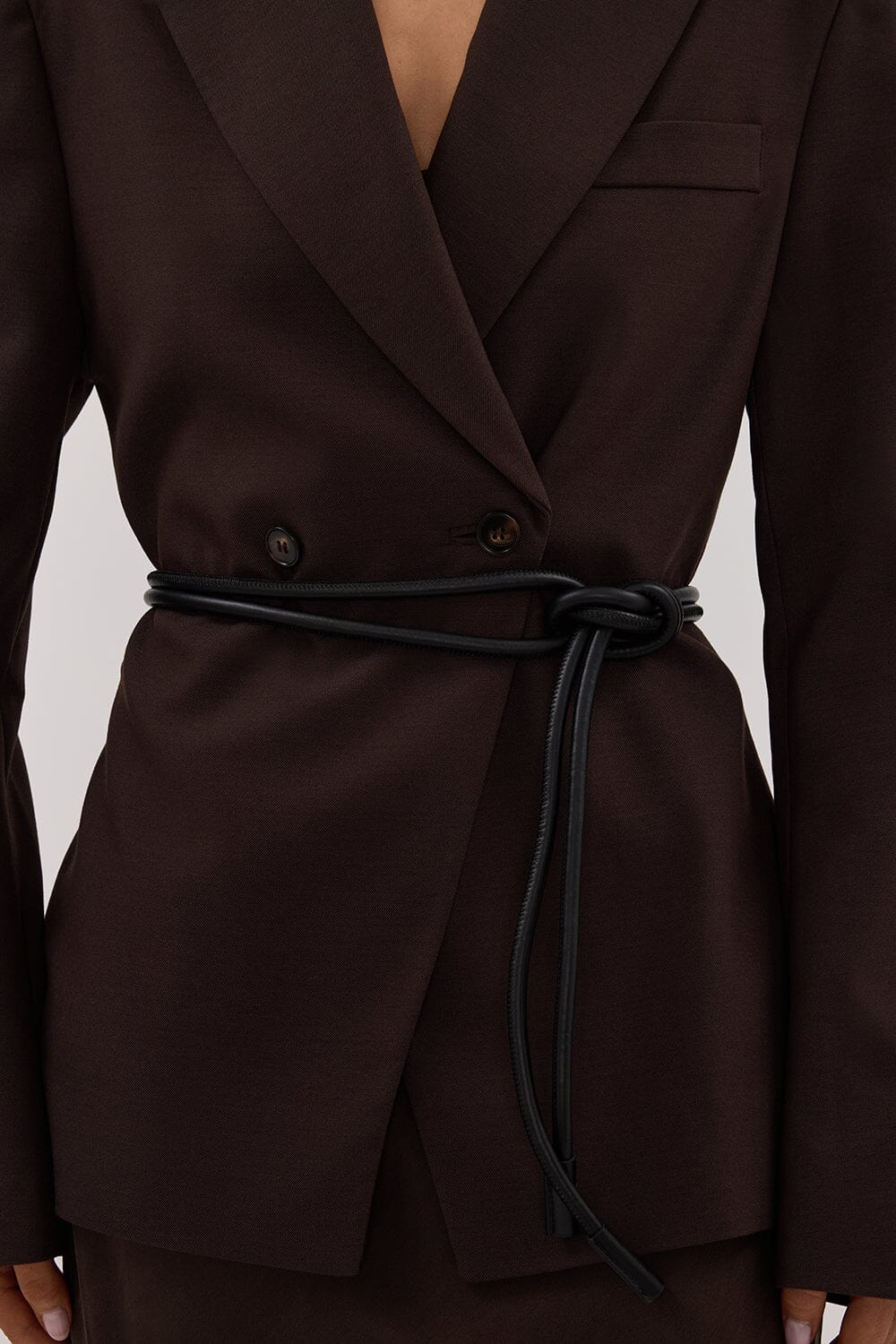 SANCIA THE MATTEO BLACK WRAP BELT - Image 3