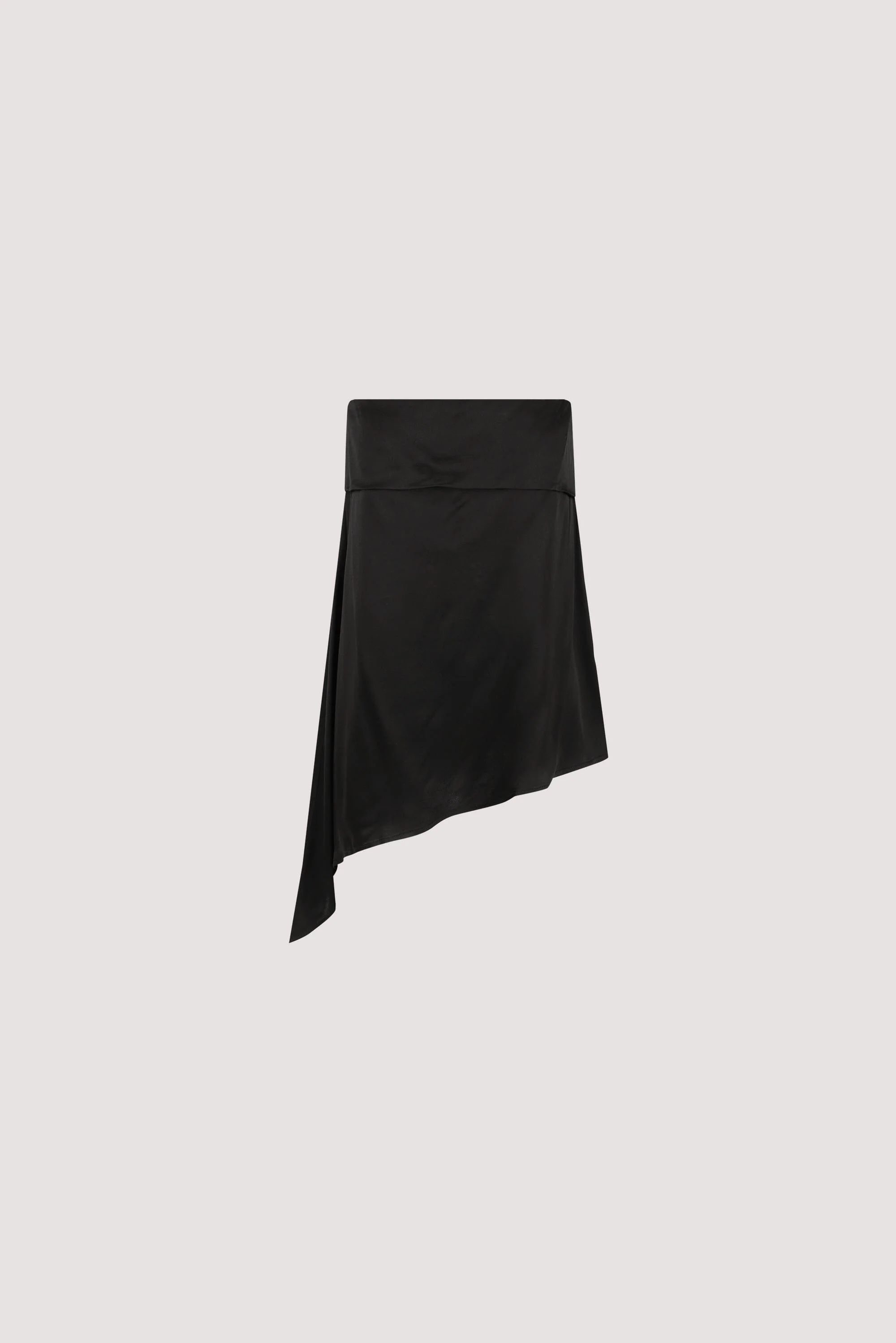 SANDER BLACK STRAPLESS SATIN TOP - Image 8