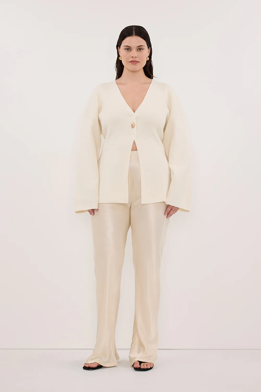 SCOUT CREAM LONG SLEEVE KNIT TOP - Image 6