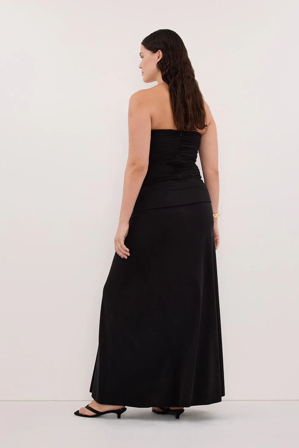 SHARI BLACK STRAPLESS BANDEAU TOP - Image 7