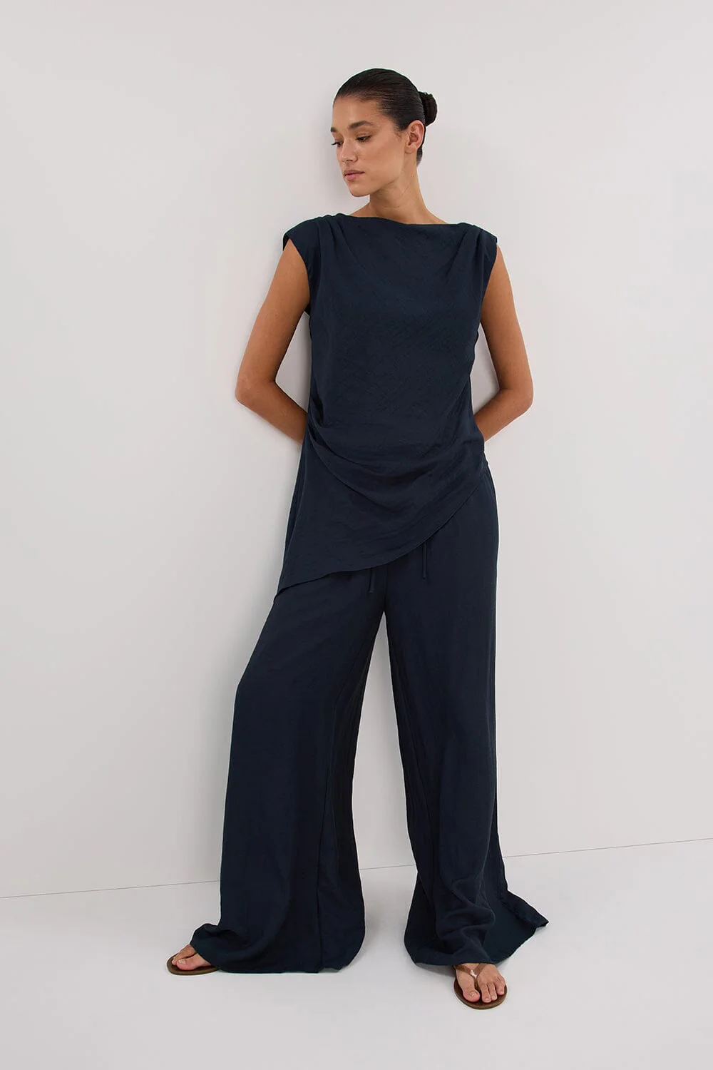 SHYLA SLATE WIDE LEG PANT - Image 6