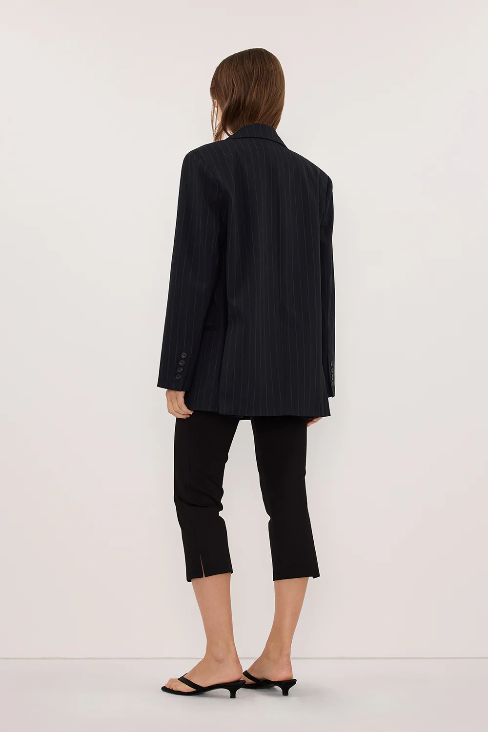 SIAN INK PINSTRIPE OVERSIZED BLAZER - Image 5