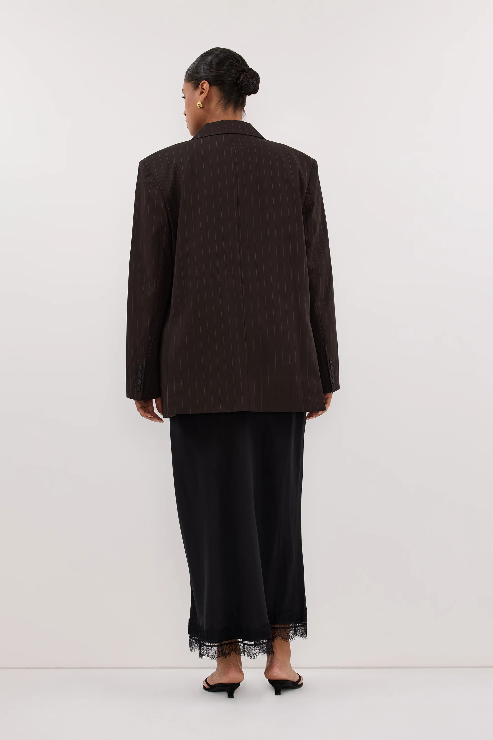 SIAN PEAT CHOC STRIPE OVERSIZED BLAZER - Image 7