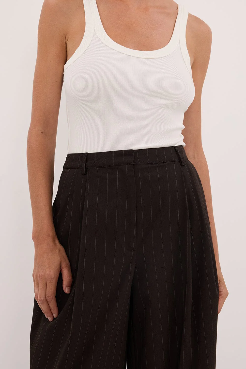 SIAN PEAT CHOC TAILORED WIDE PANT - Image 6