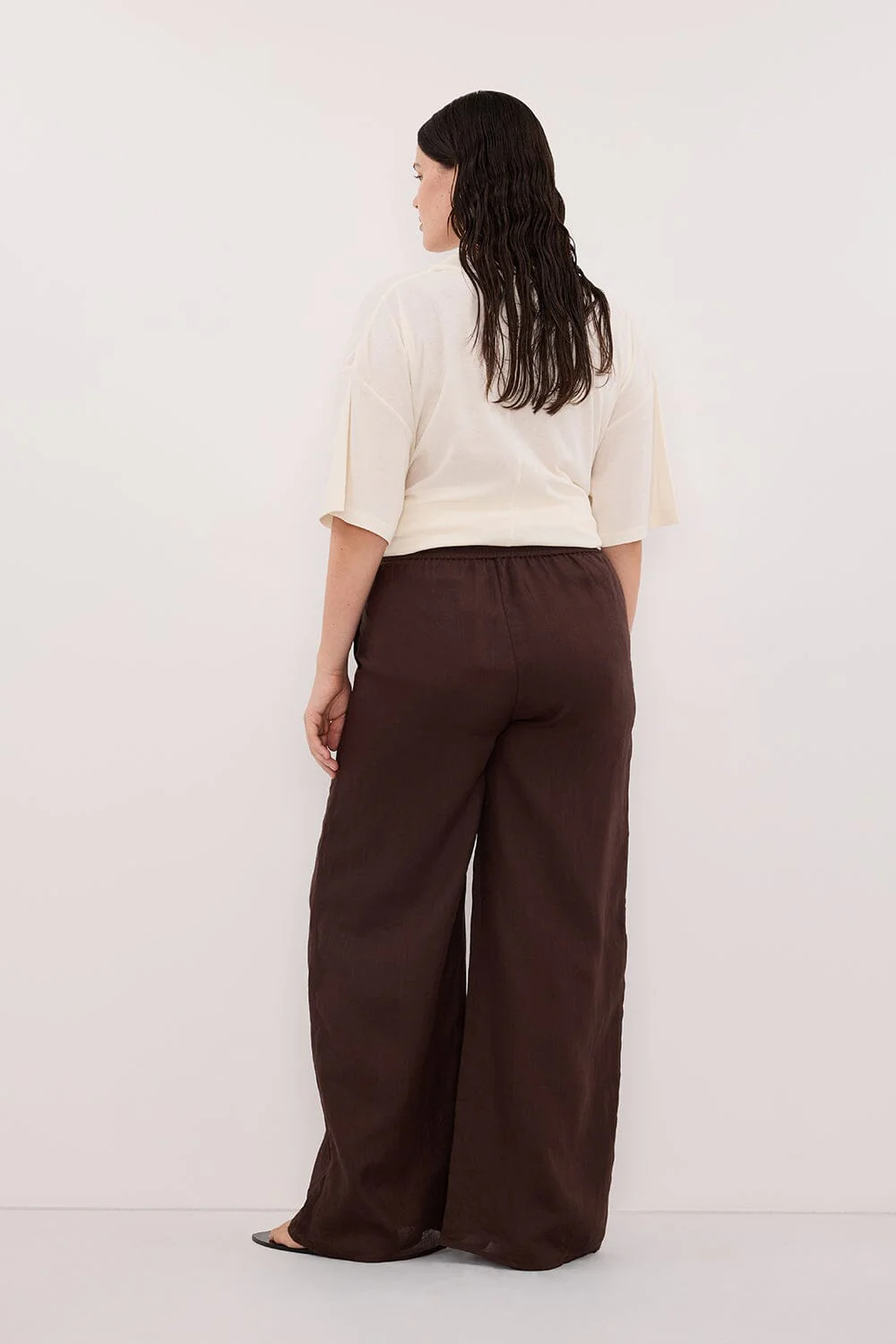 SLOANE CREAM COTTON LONGLINE TEE - Image 7