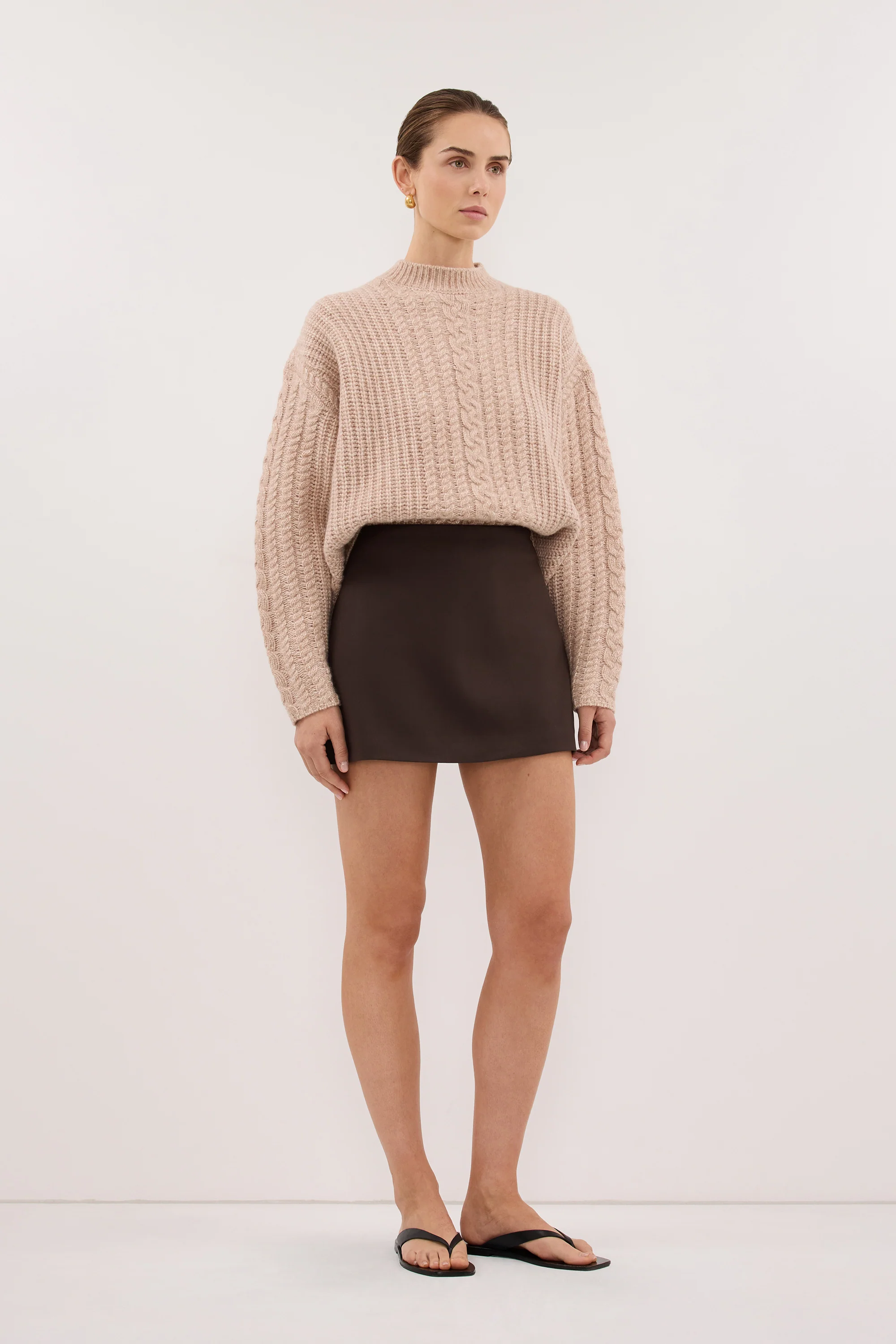 SOHO BITTER CHOC TAILORED SKORT - Image 4