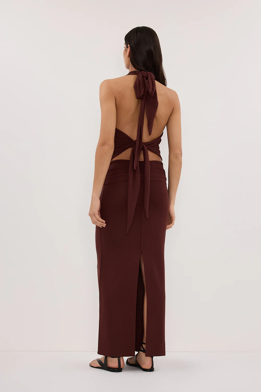 SOL CINNAMON KNIT MIDI SKIRT - Image 4
