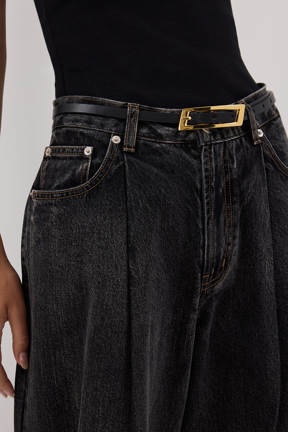 STERLING WASHED BLACK DENIM JEAN - Image 5