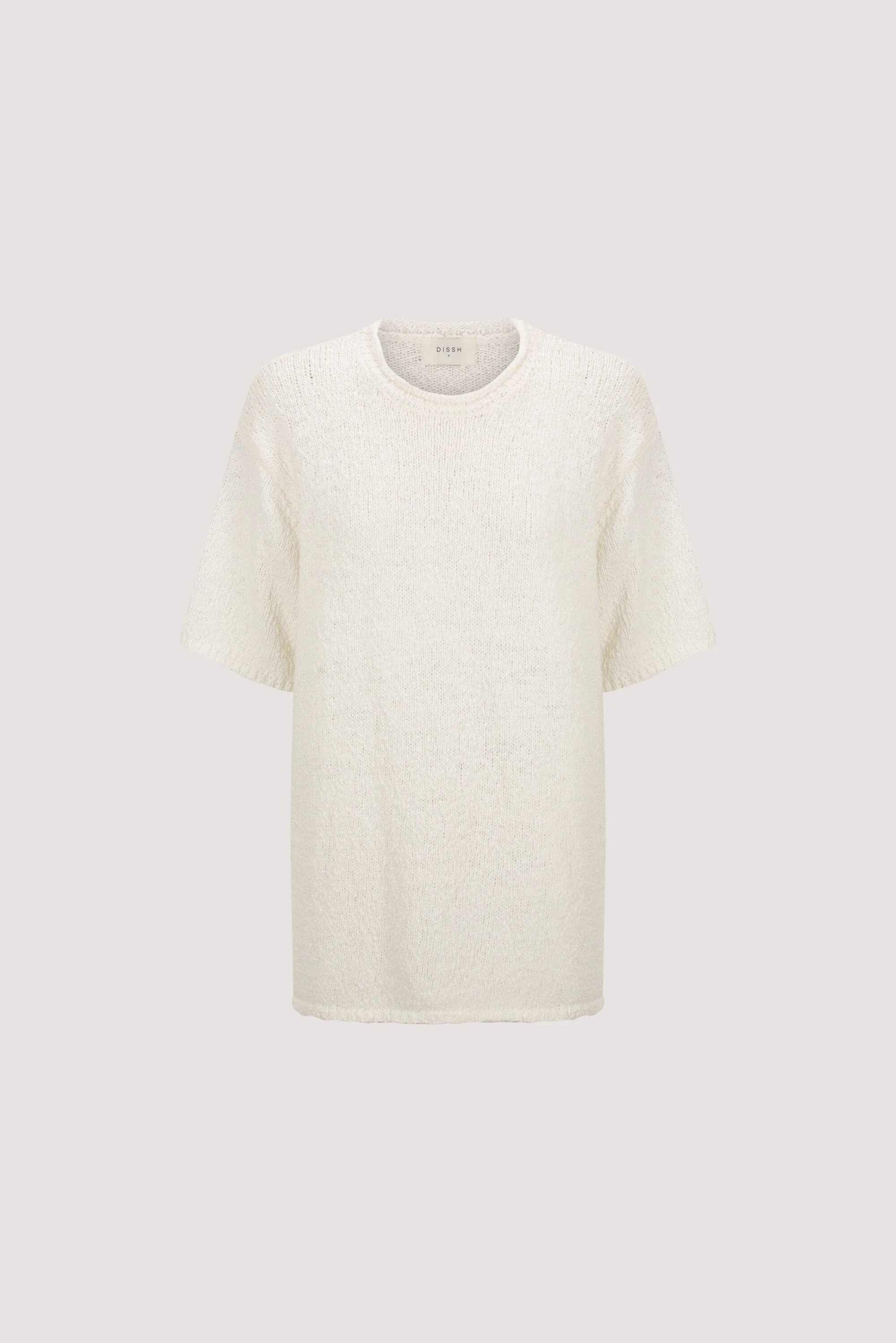 SUE OFF WHITE OVERSIZED KNIT TEE - Image 8