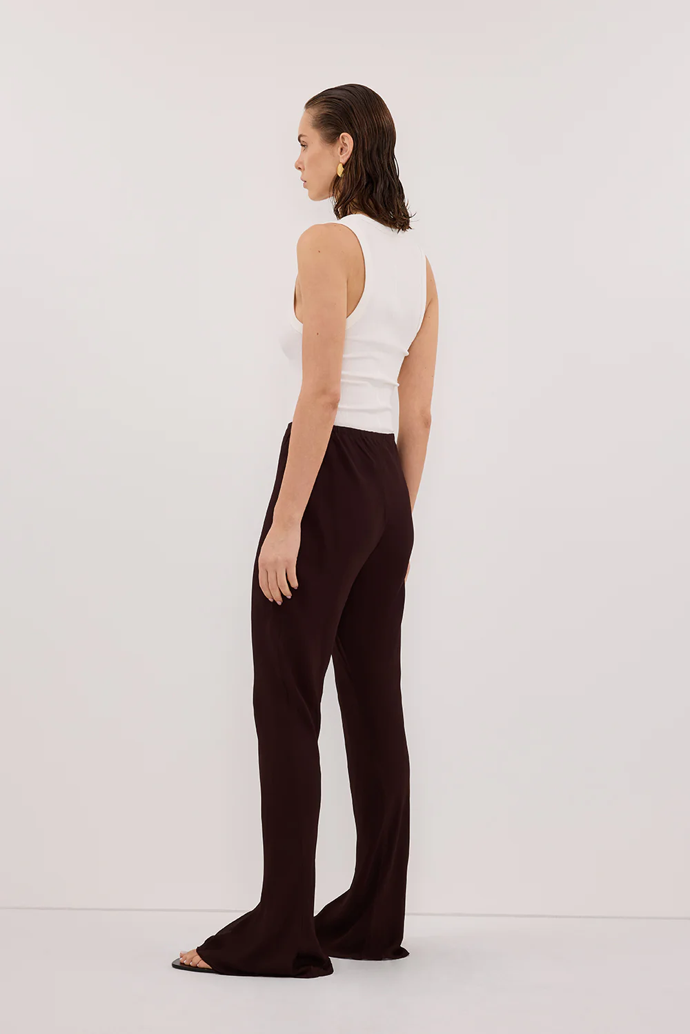 SUNTIA DARK CHOC BIAS PANTS - Image 4