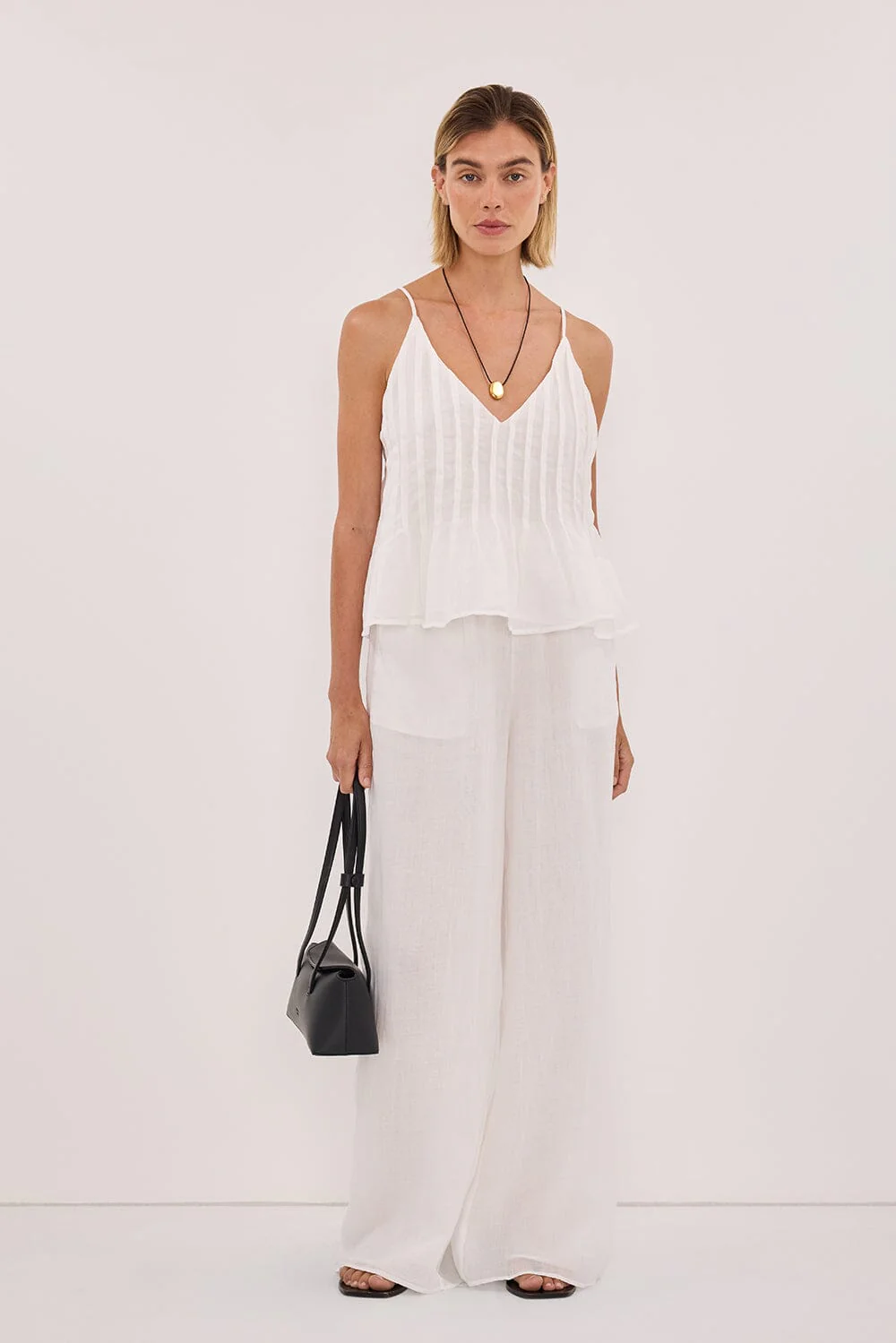 TAHLIA WHITE RAMIE TOP - Image 6