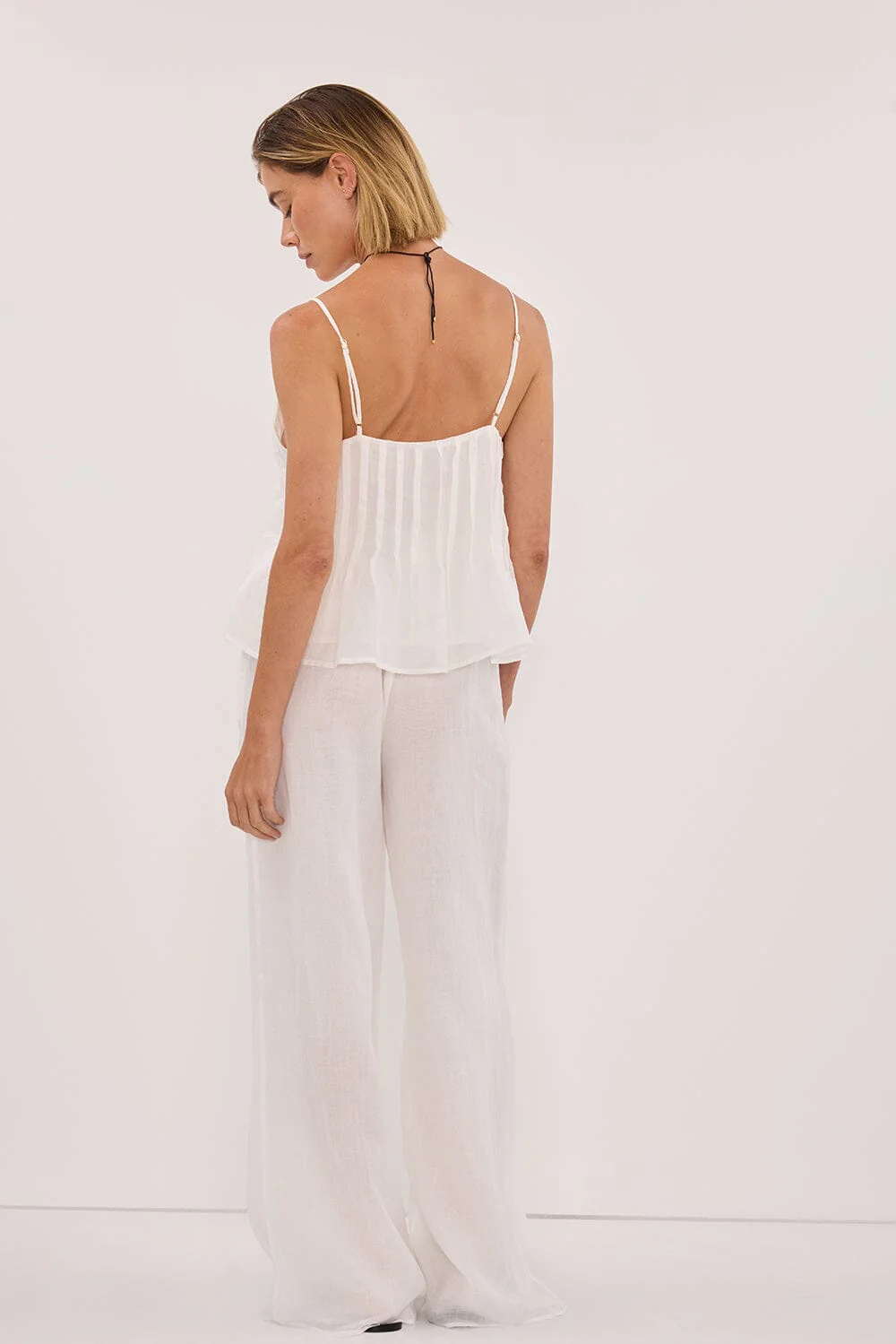 TAHLIA WHITE RAMIE TOP - Image 7