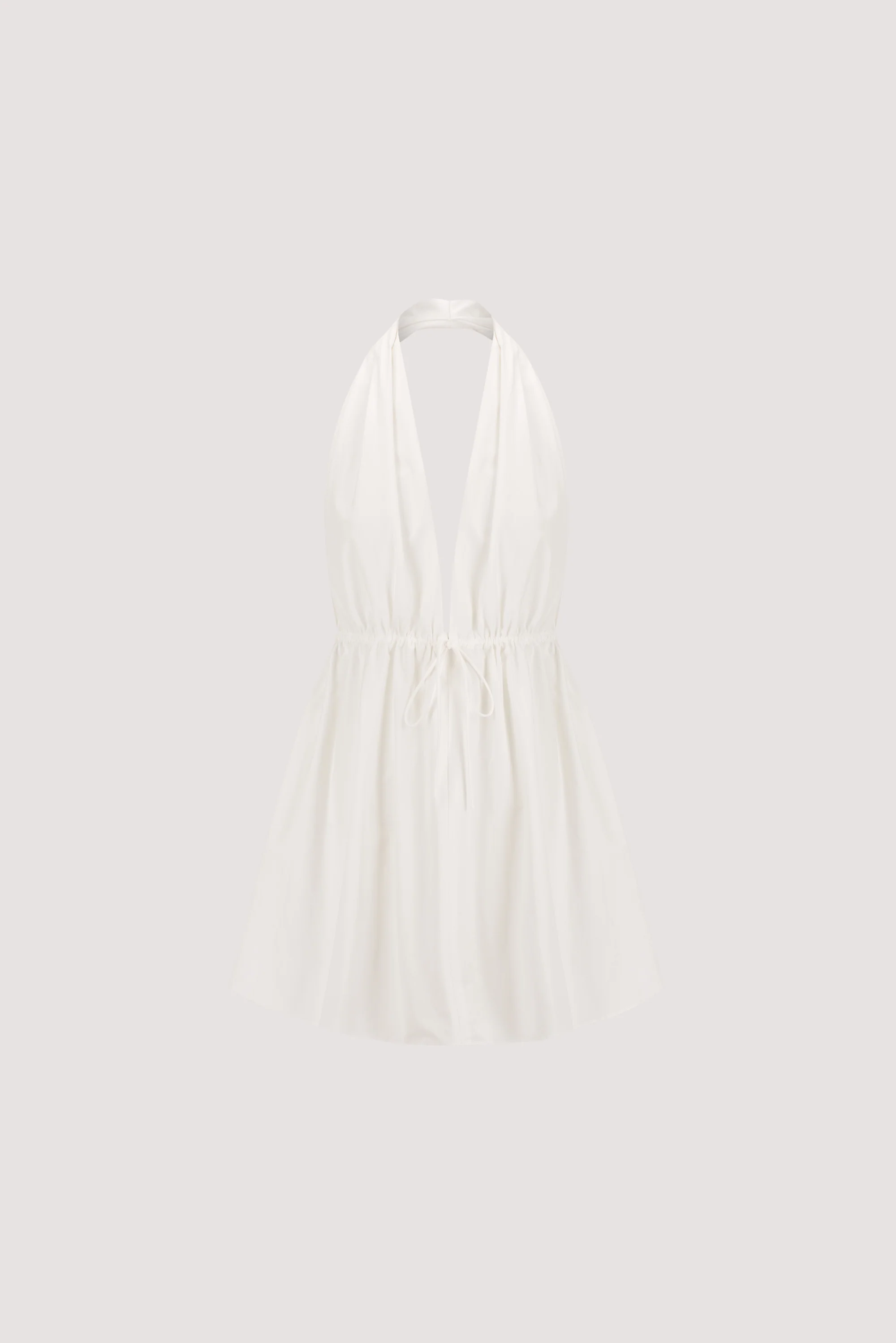 TAMMY WHITE COTTON MINI DRESS - Image 6