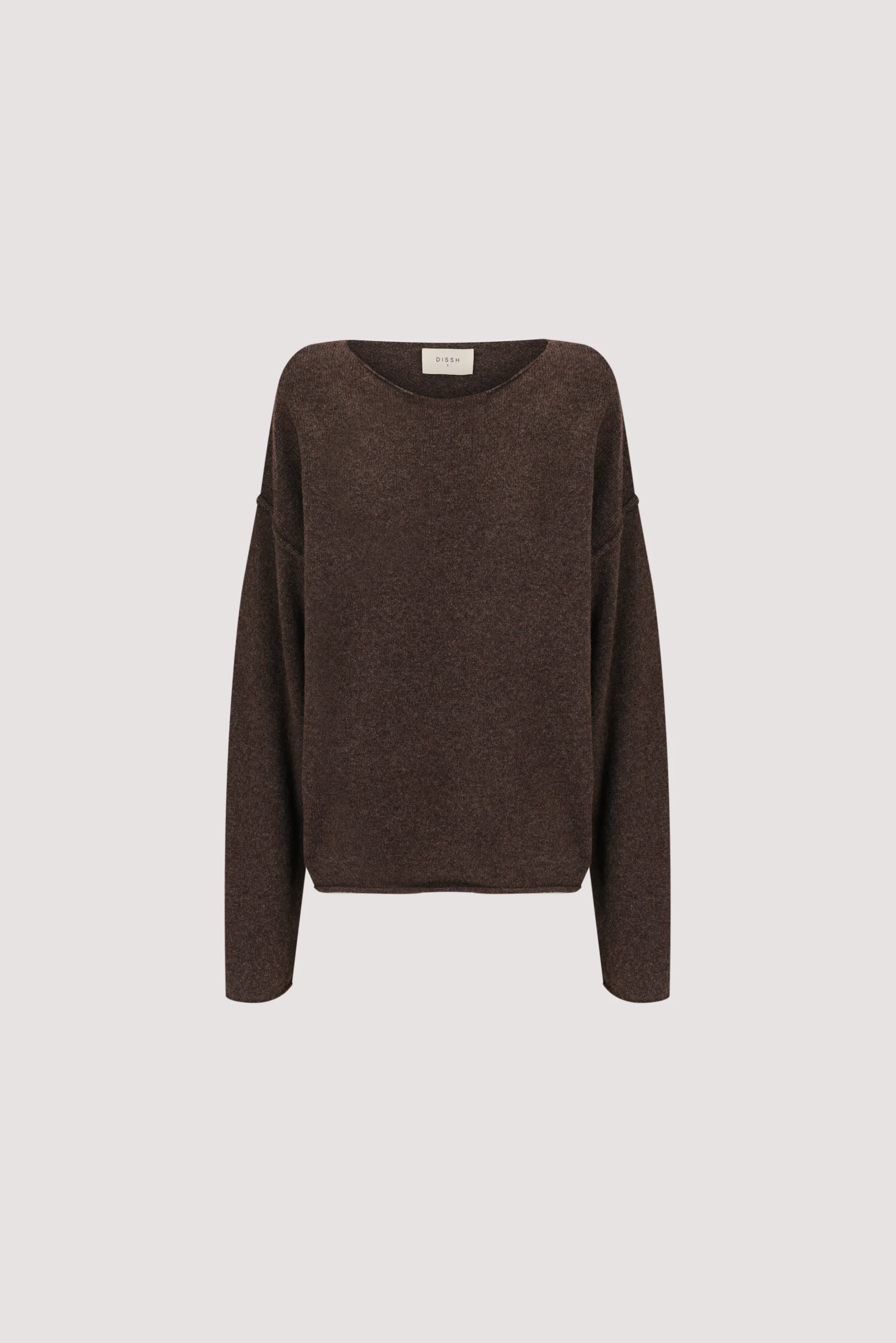 TESS CHOC MARLE BOATNECK KNIT JUMPER - Image 7