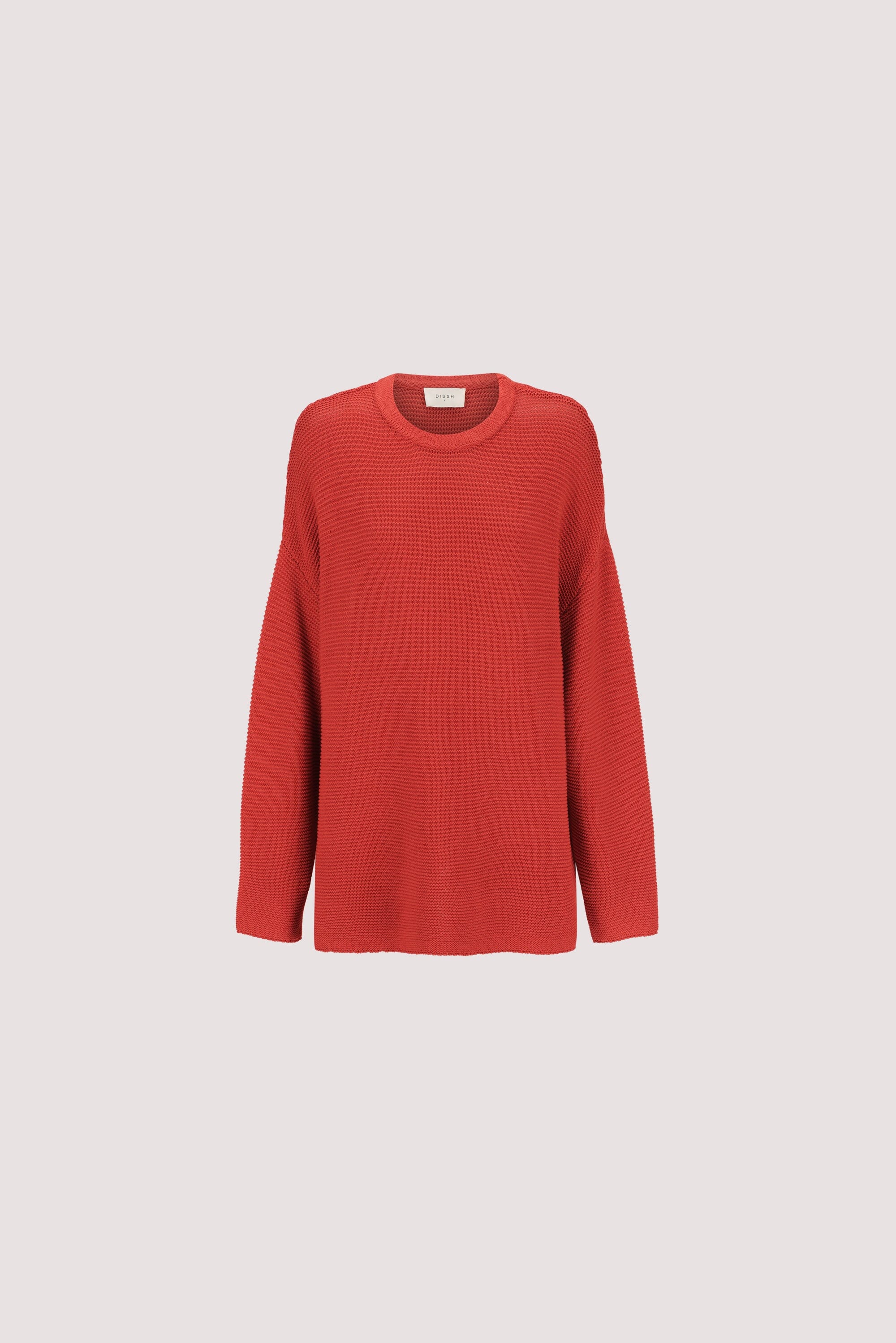 THEA BURNT RED COTTON KNIT JUMPER - Image 7