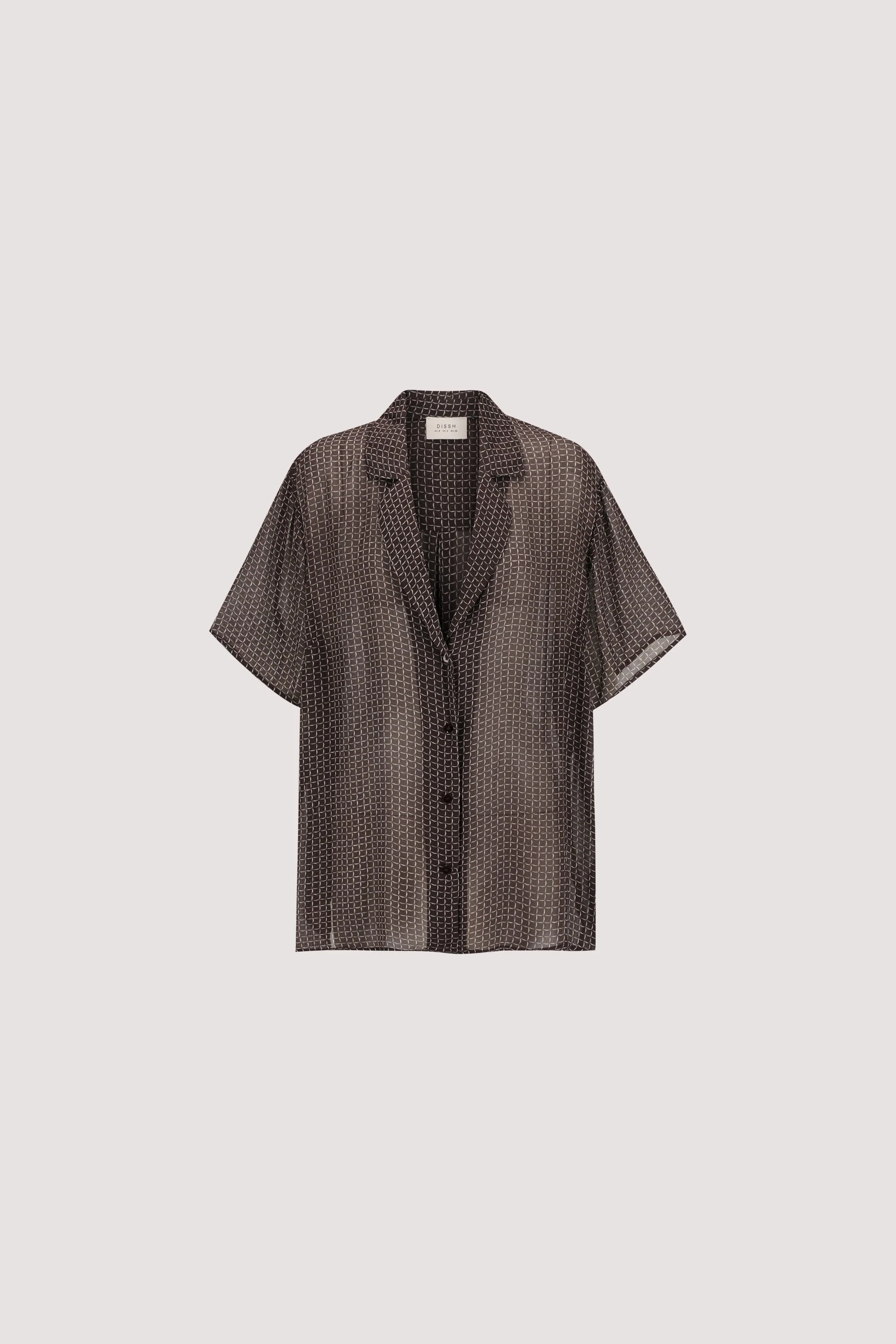 TIA CHOC MICRO CHECK SHIRT - Image 5