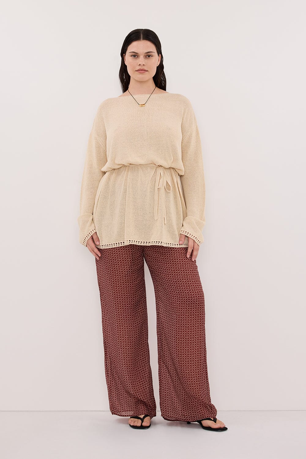 TIA SAHARA MICRO CHECK PANT - Image 6