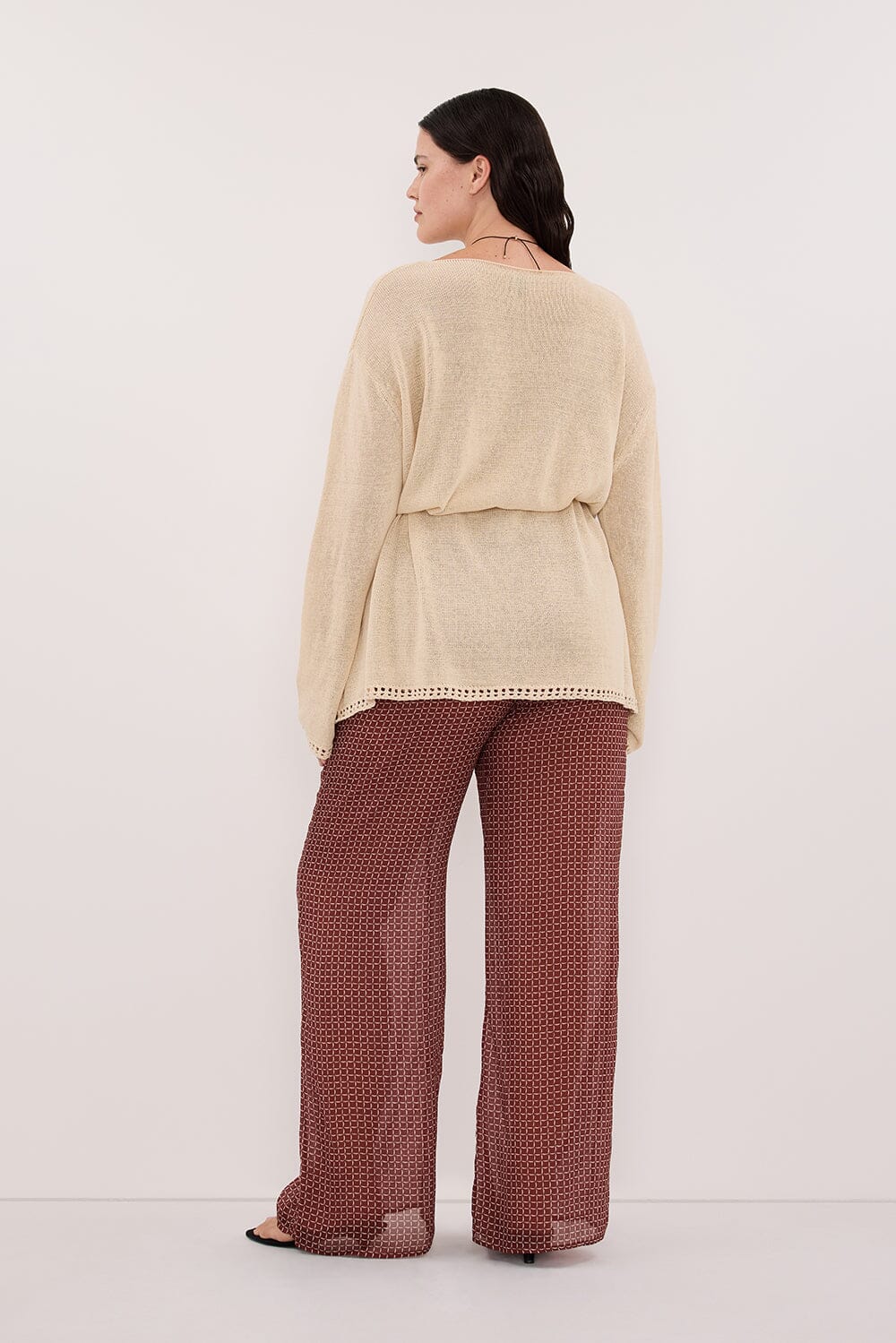 TIA SAHARA MICRO CHECK PANT - Image 7