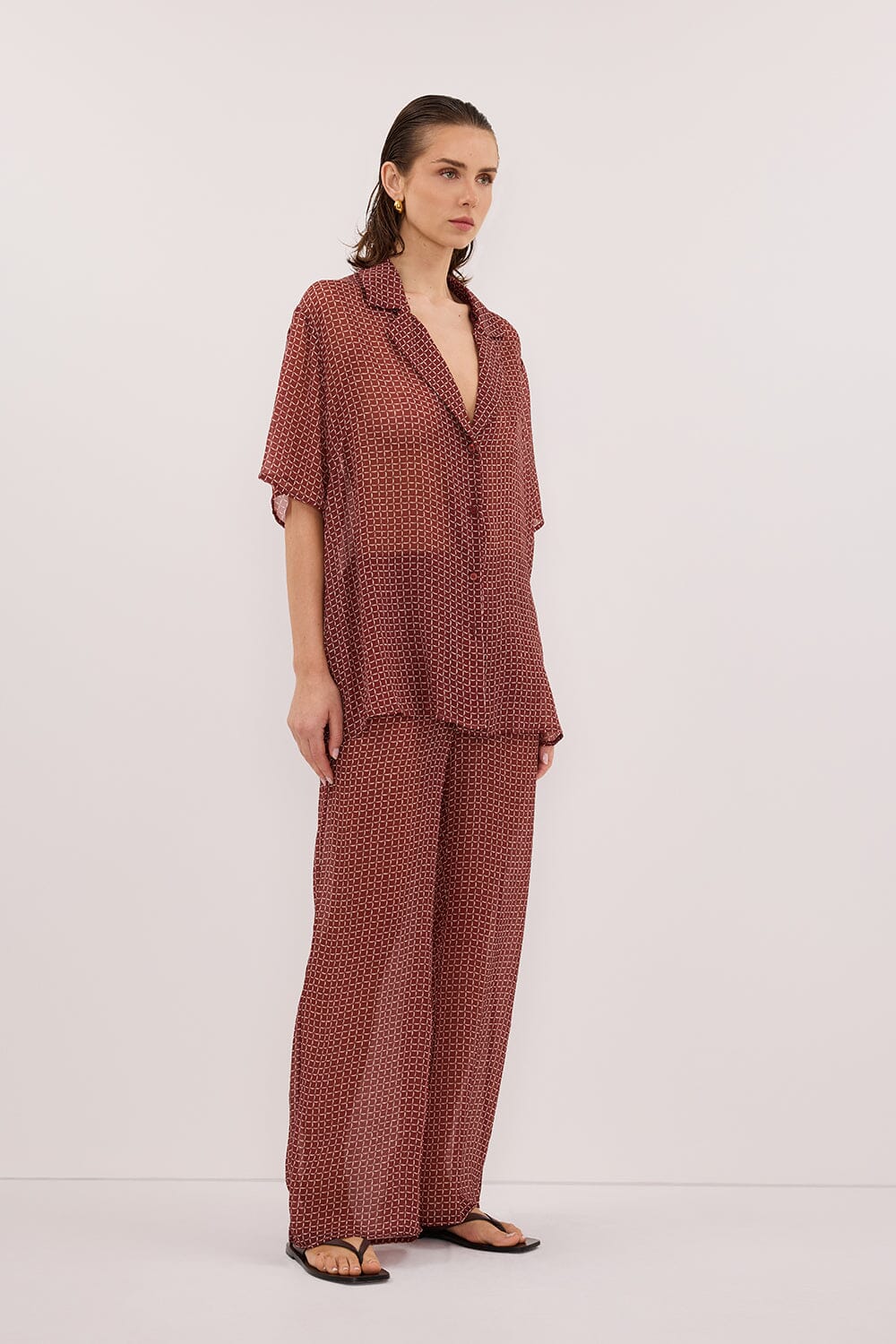 TIA SAHARA MICRO CHECK SHIRT - Image 3