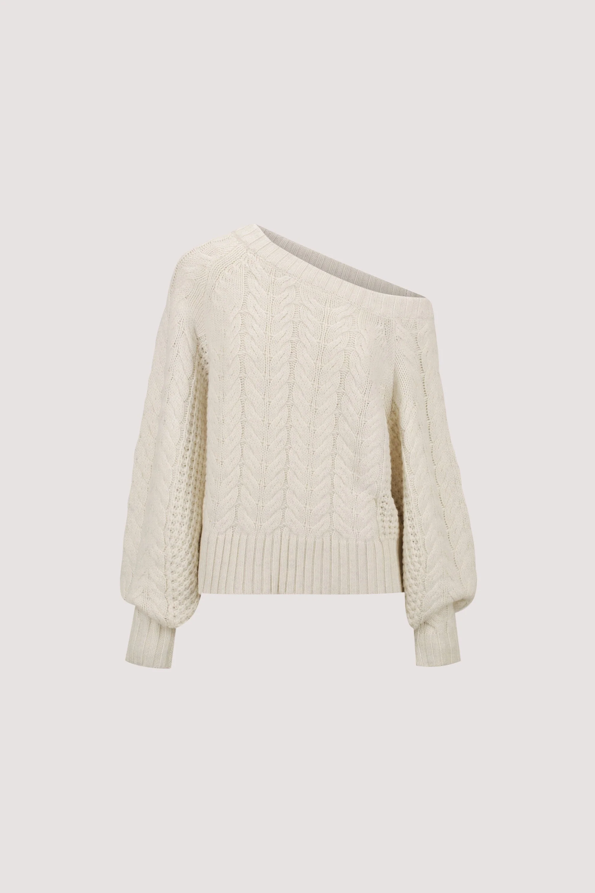 TOM CREAM ASYM KNIT JUMPER - Image 7