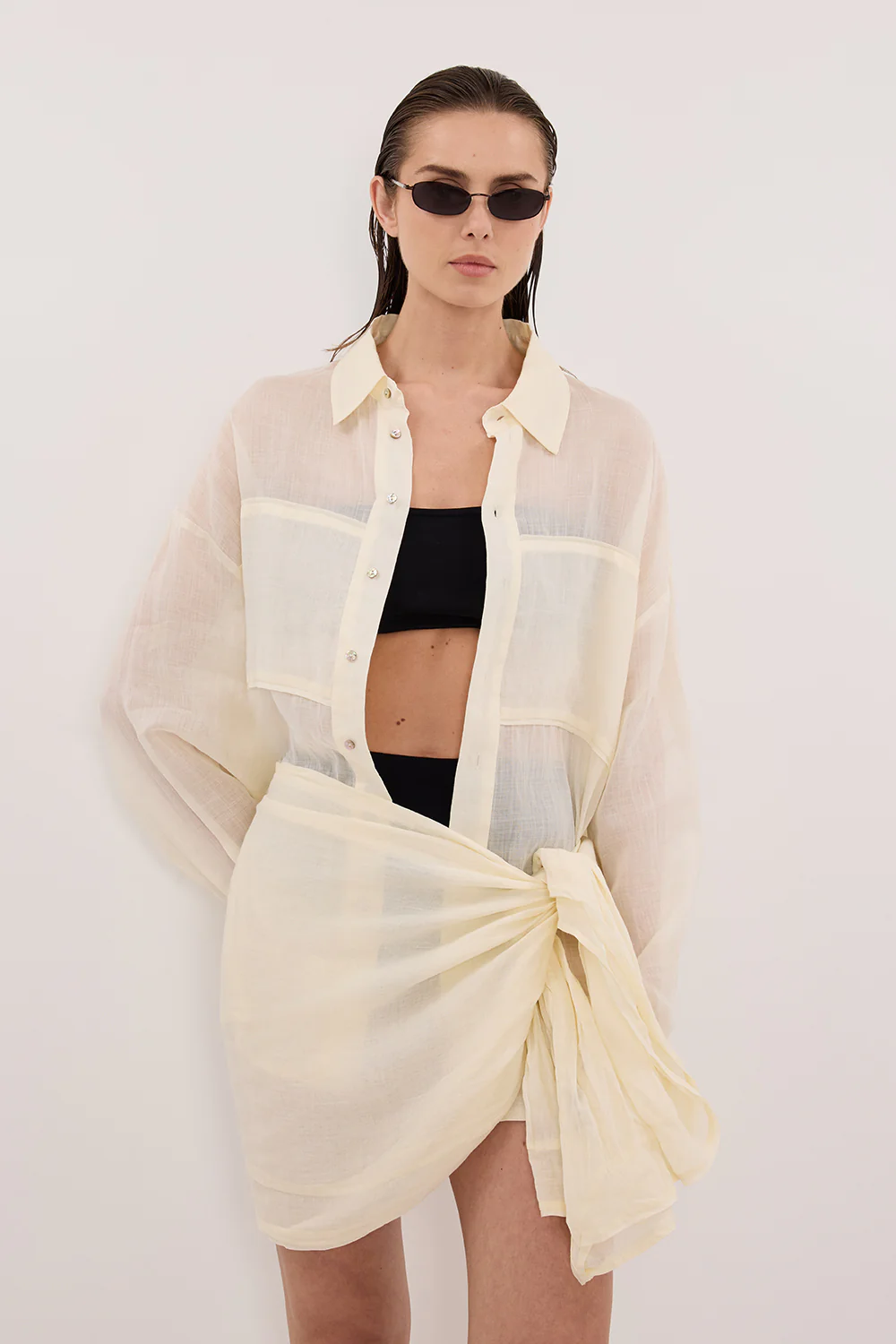 TROPEZ STRAW RAMIE SARONG - Image 2
