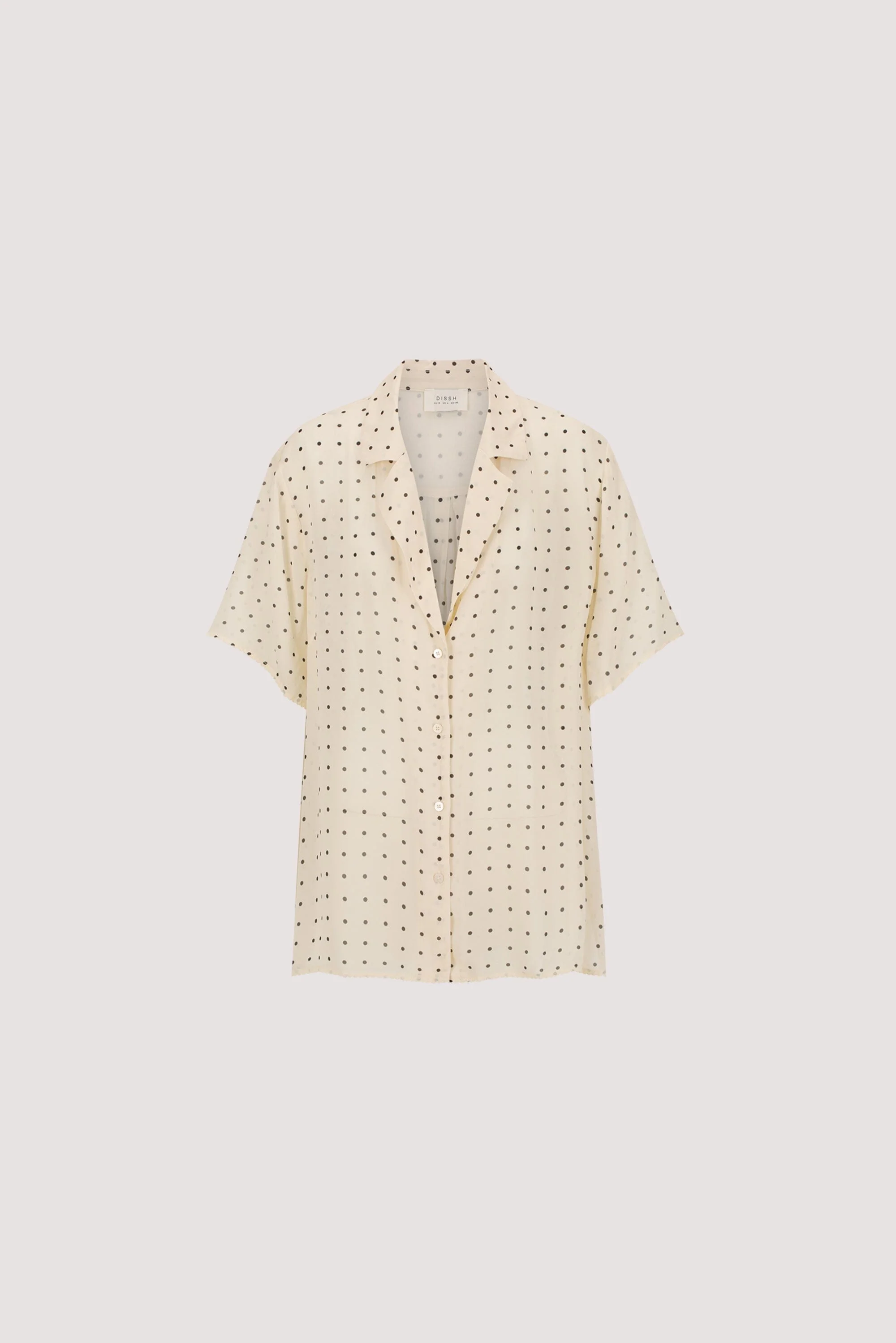 VANESSA SANDSTONE OVERSIZED SHORT SLEEVE RESORT SHIRT - Image 8