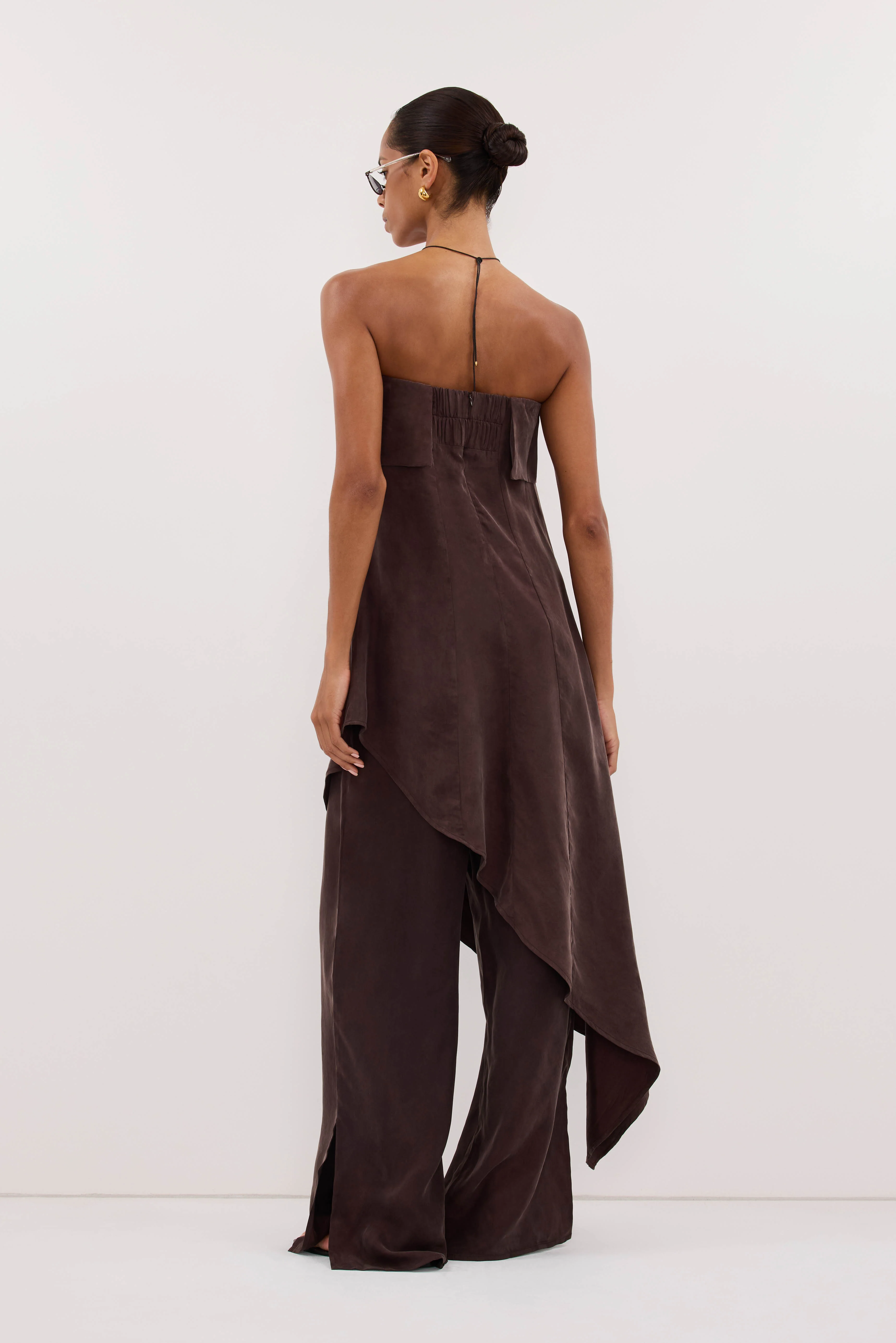 VENUS PLUM CHOC CUPRO ASYM TOP - Image 4