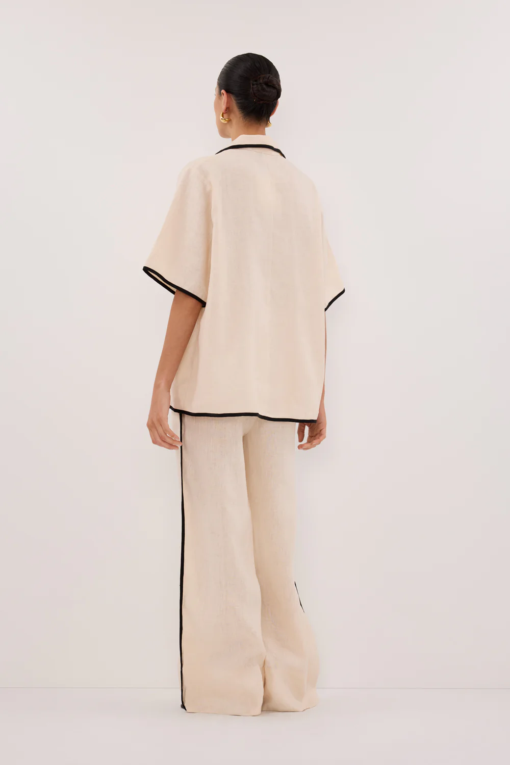 VON CREAM LINEN SHIRT - Image 4