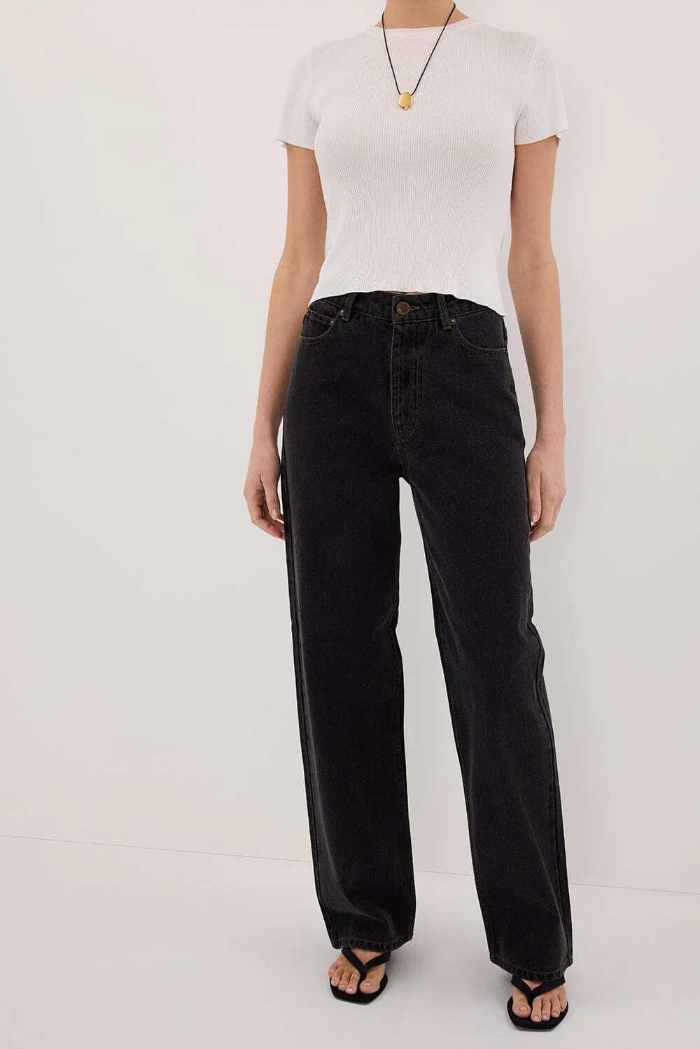 WESTIN BLACK RINSE TALL STRAIGHT JEAN - Image 2