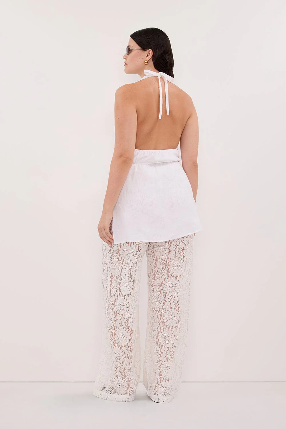 WILMA WHITE LACE PANT - Image 7